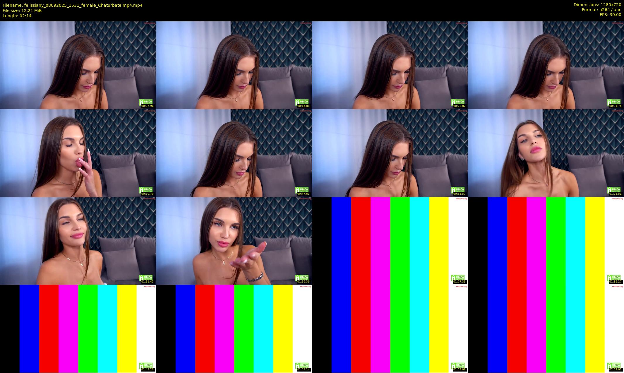 felissiany — 3 minute Chaturbate female cam show recording, 720p, Sep 8, 2025