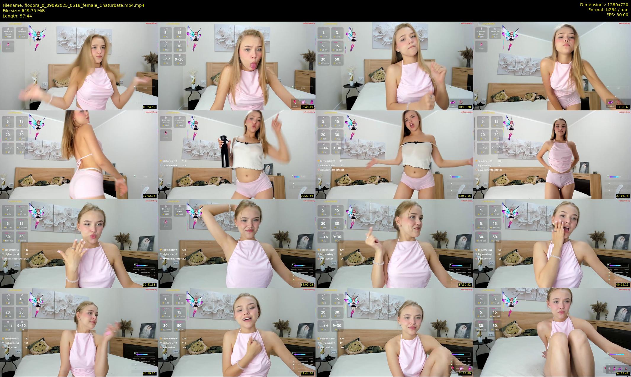 flooora_0 — 58 minute Chaturbate couple cam show recording, 720p, Sep 9, 2025