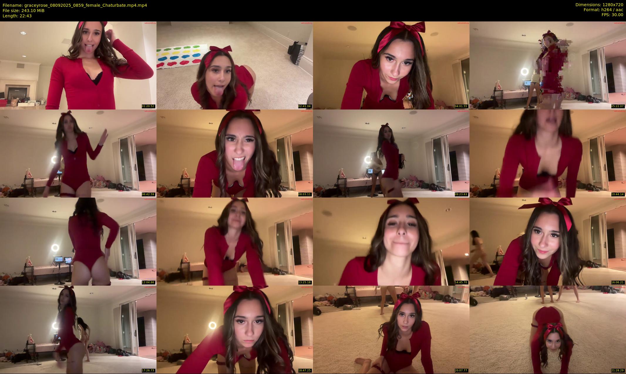 graceyrose — 23 minute Chaturbate female cam show recording, 720p, Sep 8, 2025