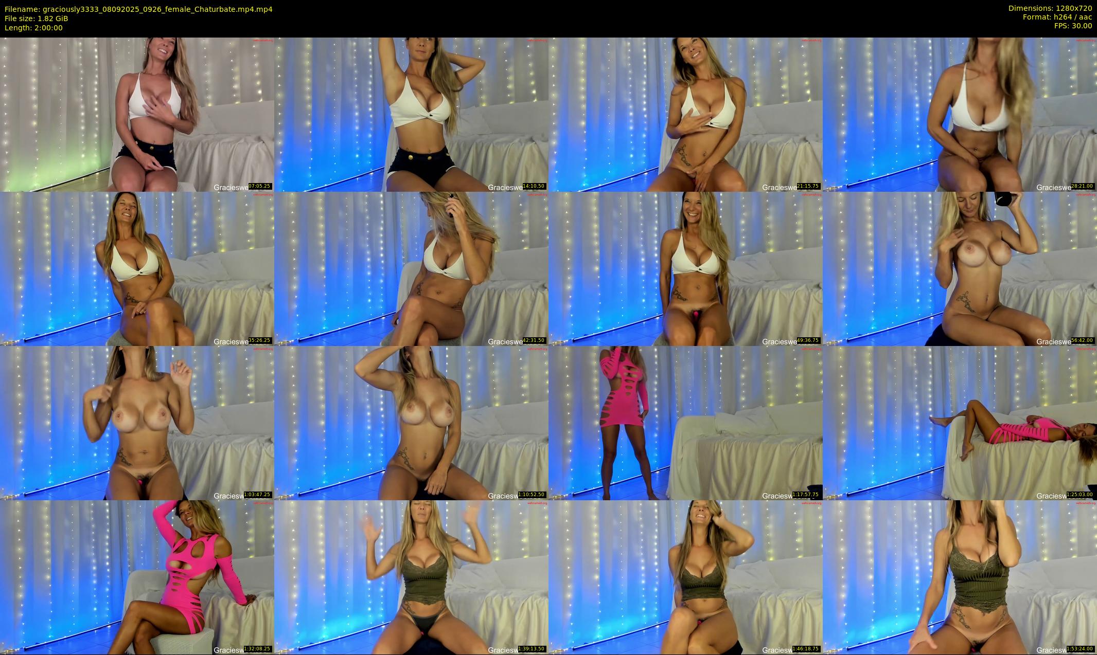 graciously3333 — 120 minute Chaturbate female cam show recording, 720p, Sep 8, 2025