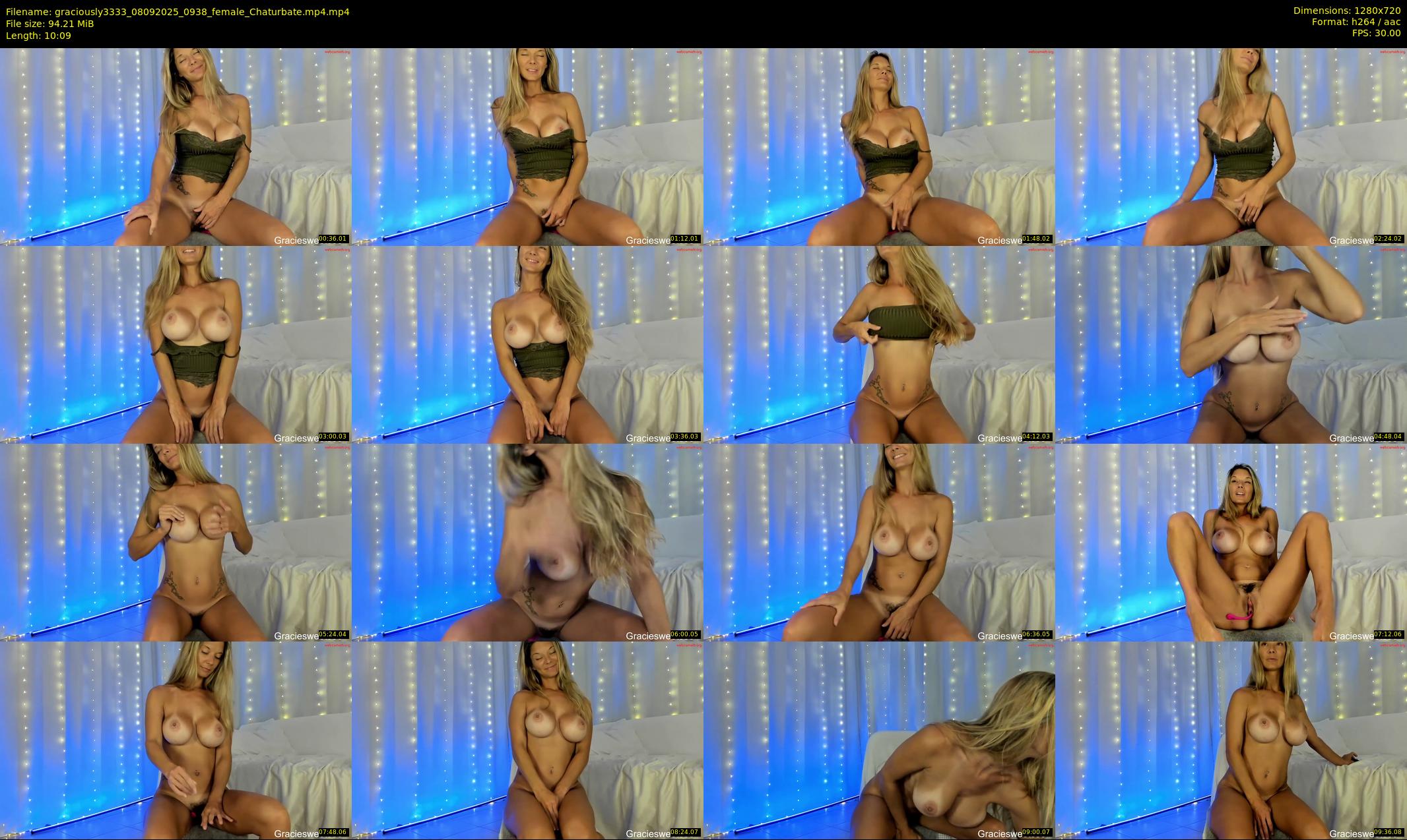 graciously3333 — 11 minute Chaturbate female cam show recording, 720p, Sep 8, 2025