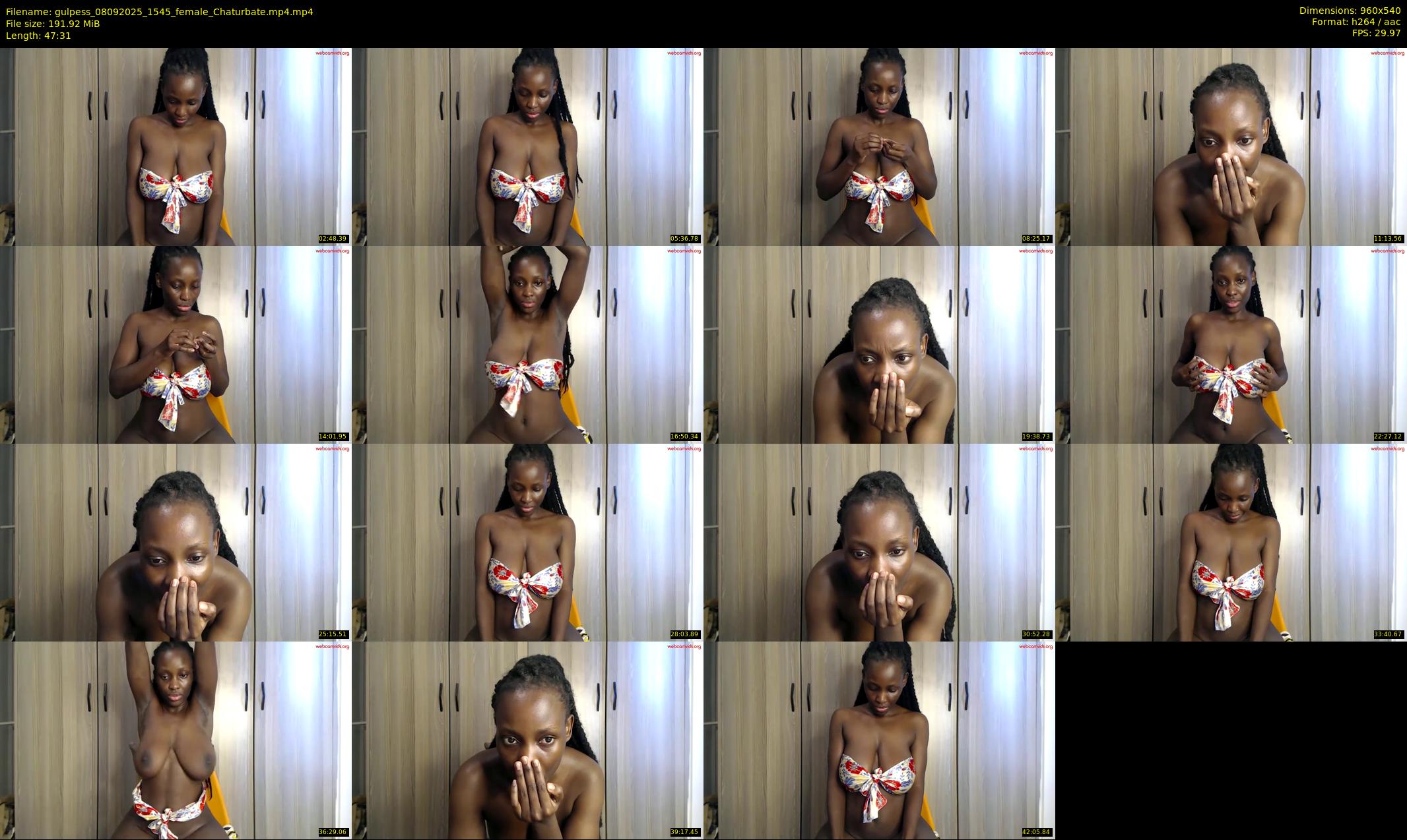 gulpess — 48 minute Chaturbate female cam show recording, 480p, Sep 8, 2025