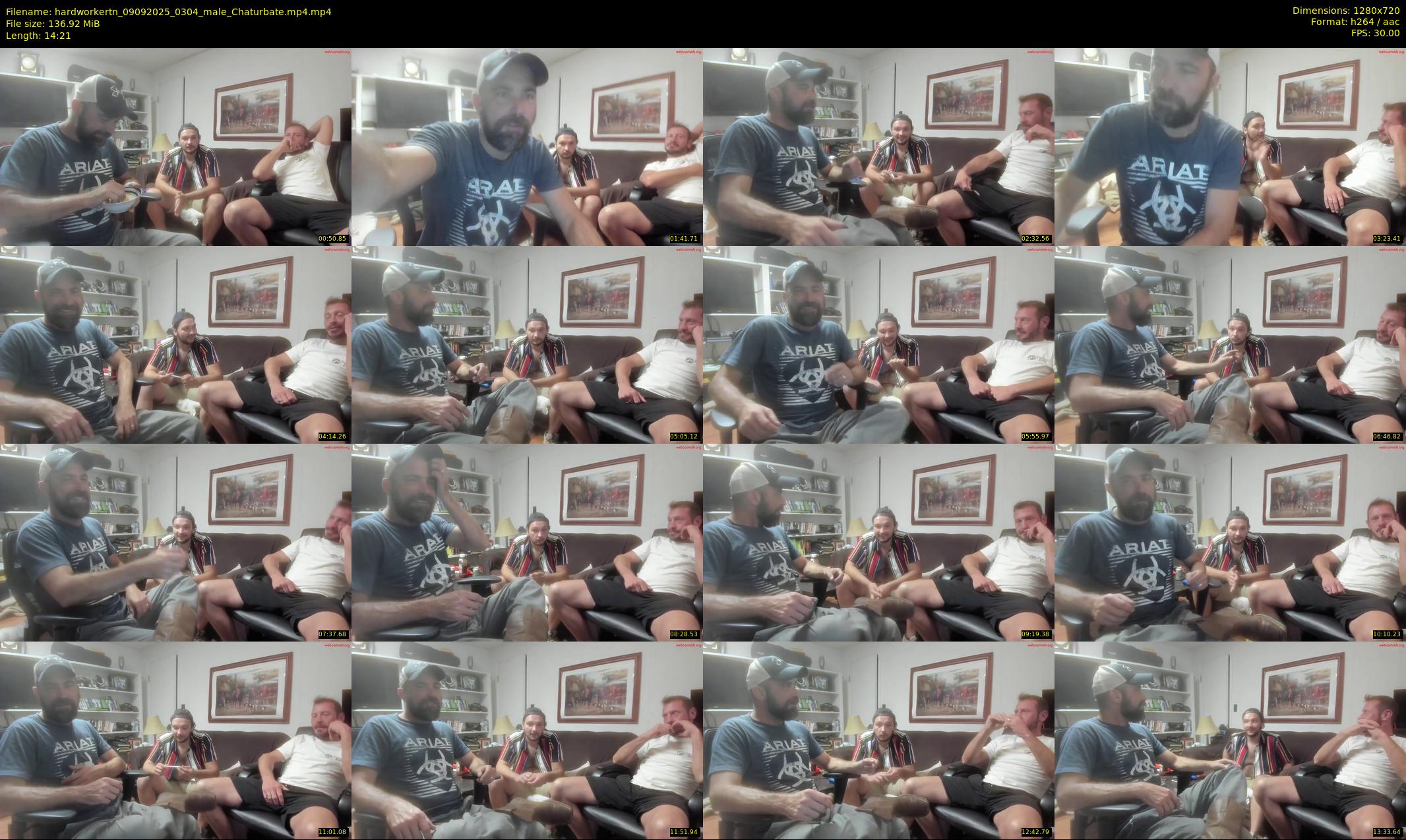 hardworkertn — 15 minute Chaturbate male cam show recording, 720p, Sep 9, 2025