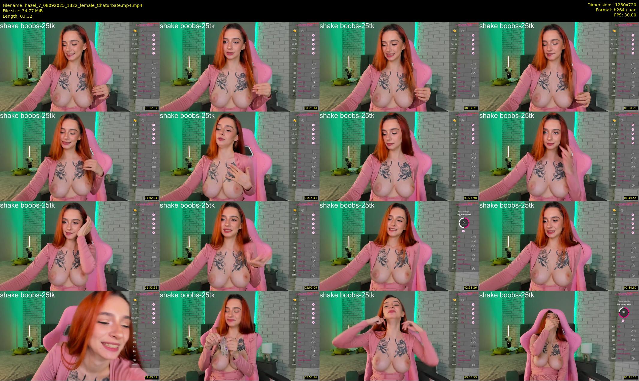 hazel_7 — 4 minute Chaturbate female cam show recording, 720p, Sep 8, 2025