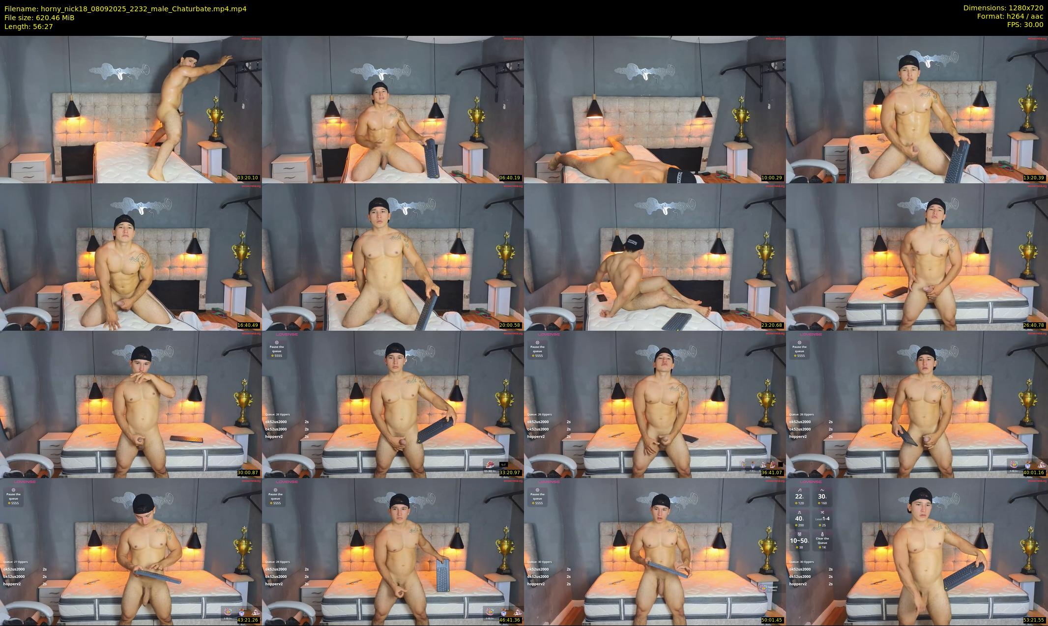 horny_nick18 — 57 minute Chaturbate male cam show recording, 720p, Sep 8, 2025
