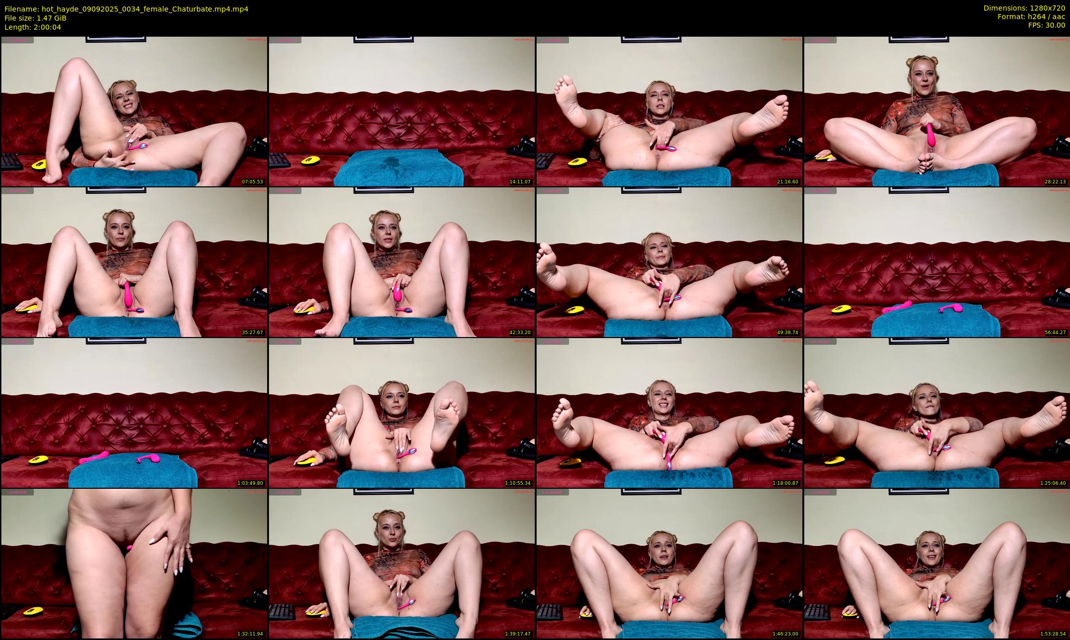 hot_hayde — 121 minute Chaturbate female cam show recording, 720p, Sep 9, 2025