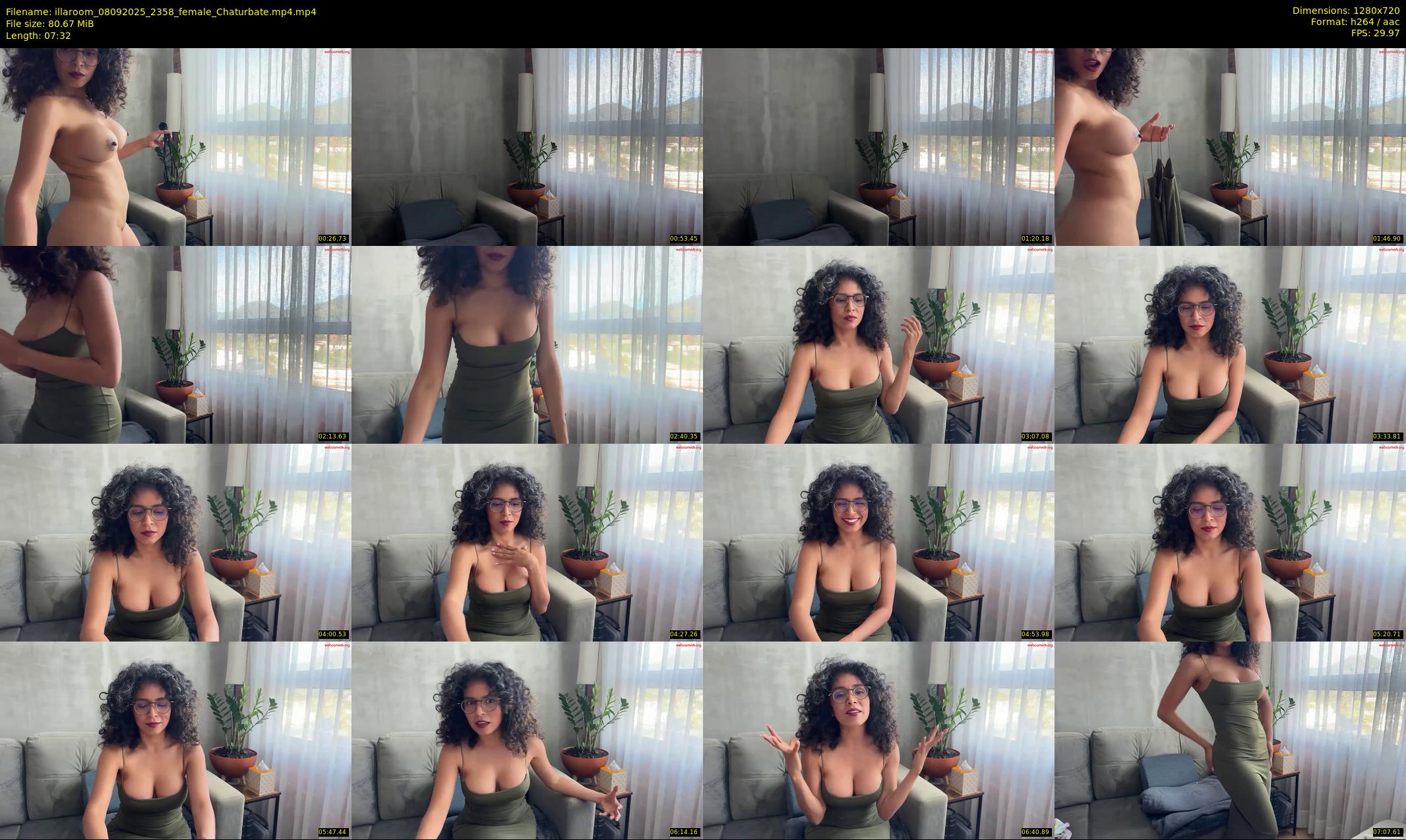 illaroom — 8 minute Chaturbate female cam show recording, 720p, Sep 8, 2025