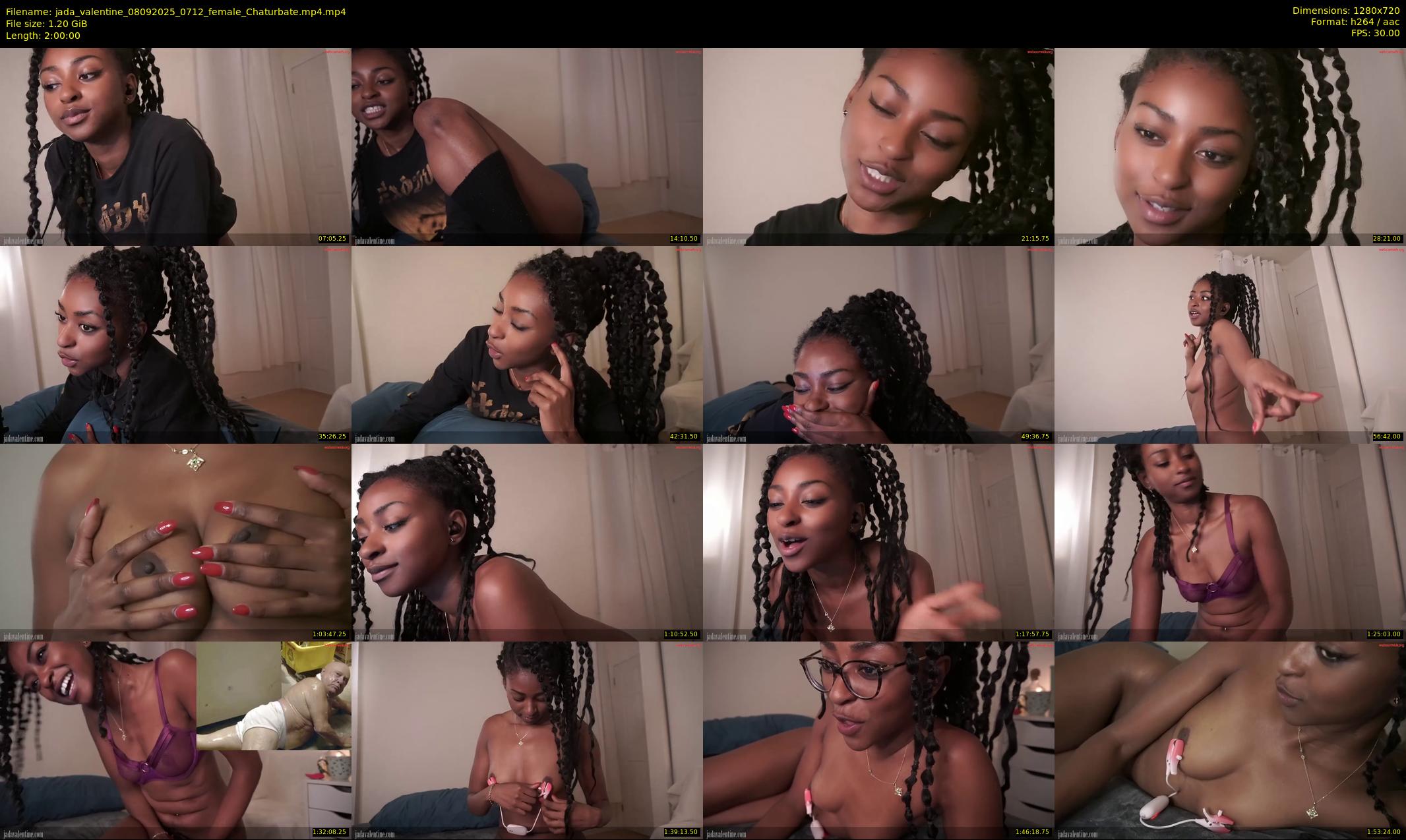 jada_valentine — 120 minute Chaturbate female cam show recording, 720p, Sep 8, 2025