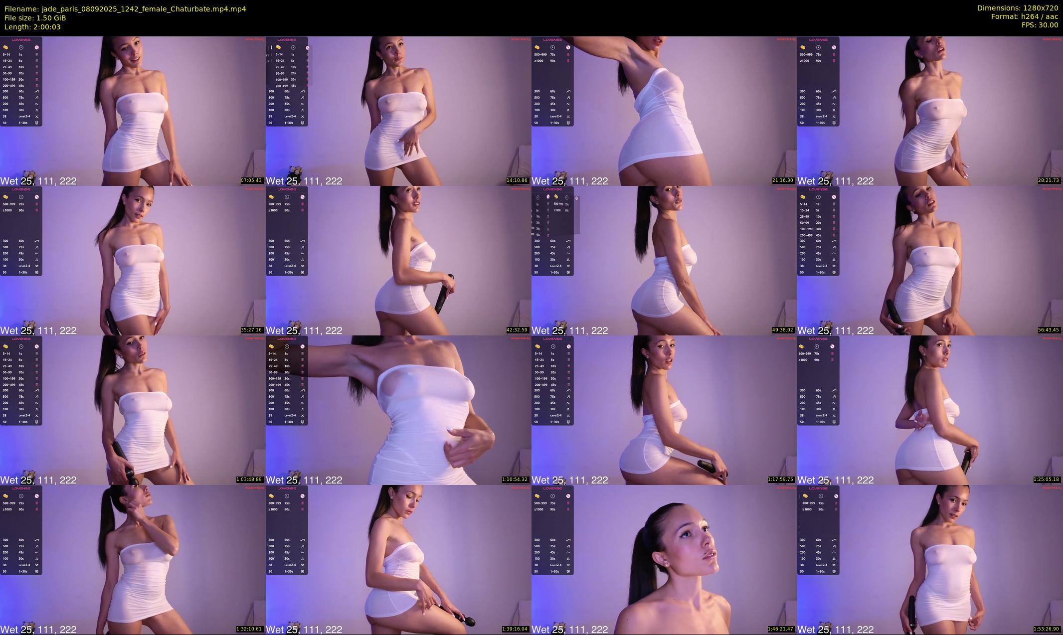 jade_paris — 121 minute Chaturbate female cam show recording, 720p, Sep 8, 2025