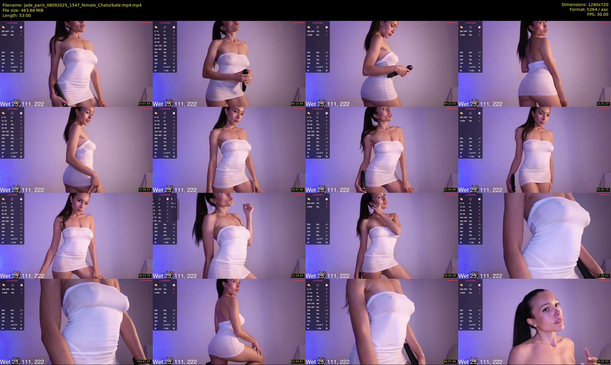 jade_paris — 53 minute Chaturbate female cam show recording, 720p, Sep 8, 2025