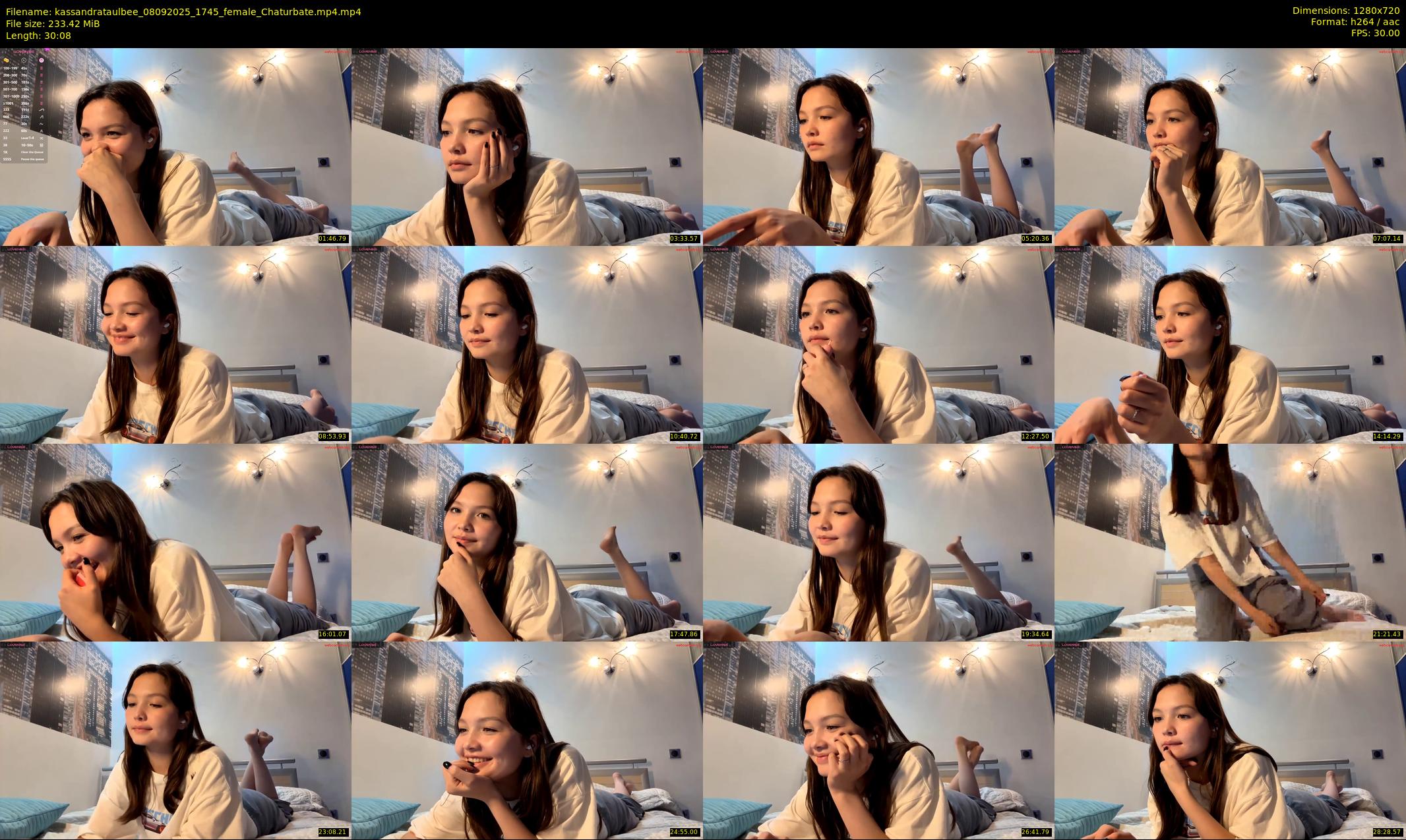 kassandrataulbee — 31 minute Chaturbate female cam show recording, 720p, Sep 8, 2025