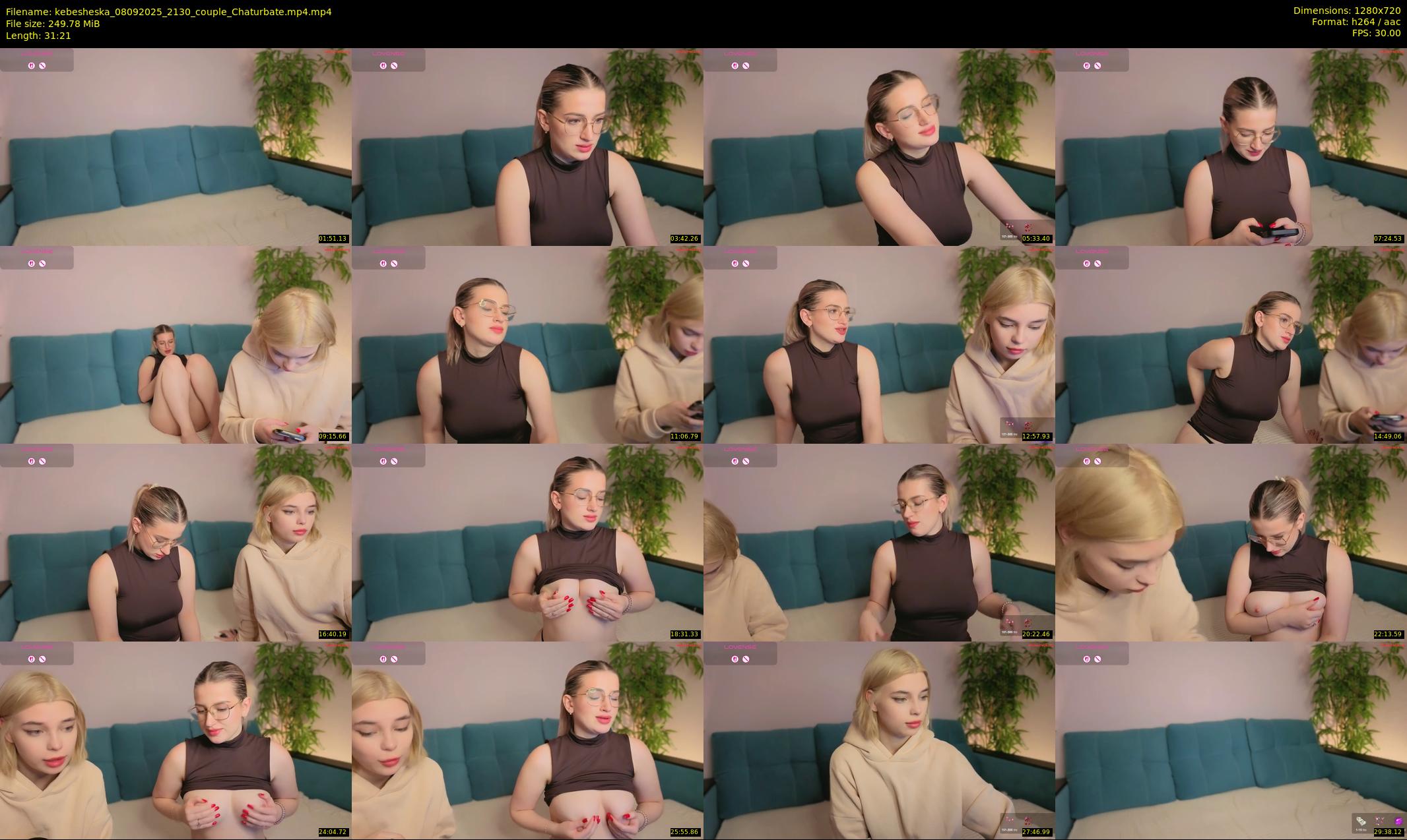 kebesheska — 32 minute Chaturbate couple cam show recording, 720p, Sep 8, 2025