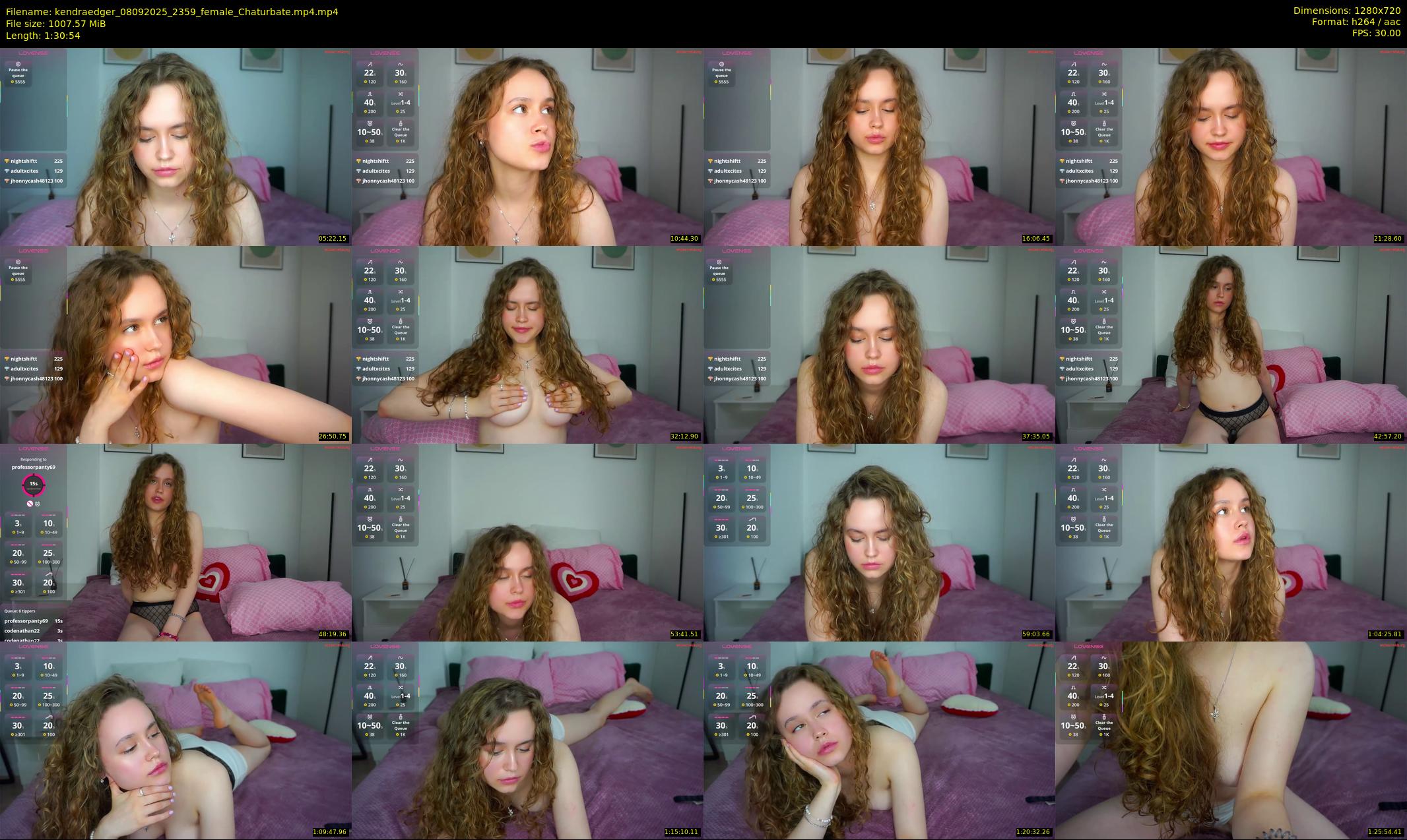 kendraedger — 91 minute Chaturbate female cam show recording, 720p, Sep 8, 2025