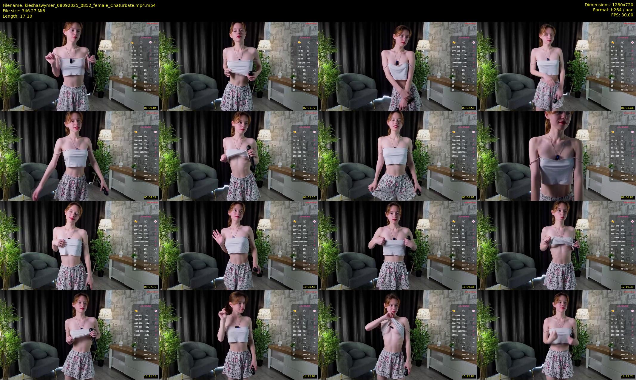 kieshaswymer — 18 minute Chaturbate female cam show recording, 720p, Sep 8, 2025