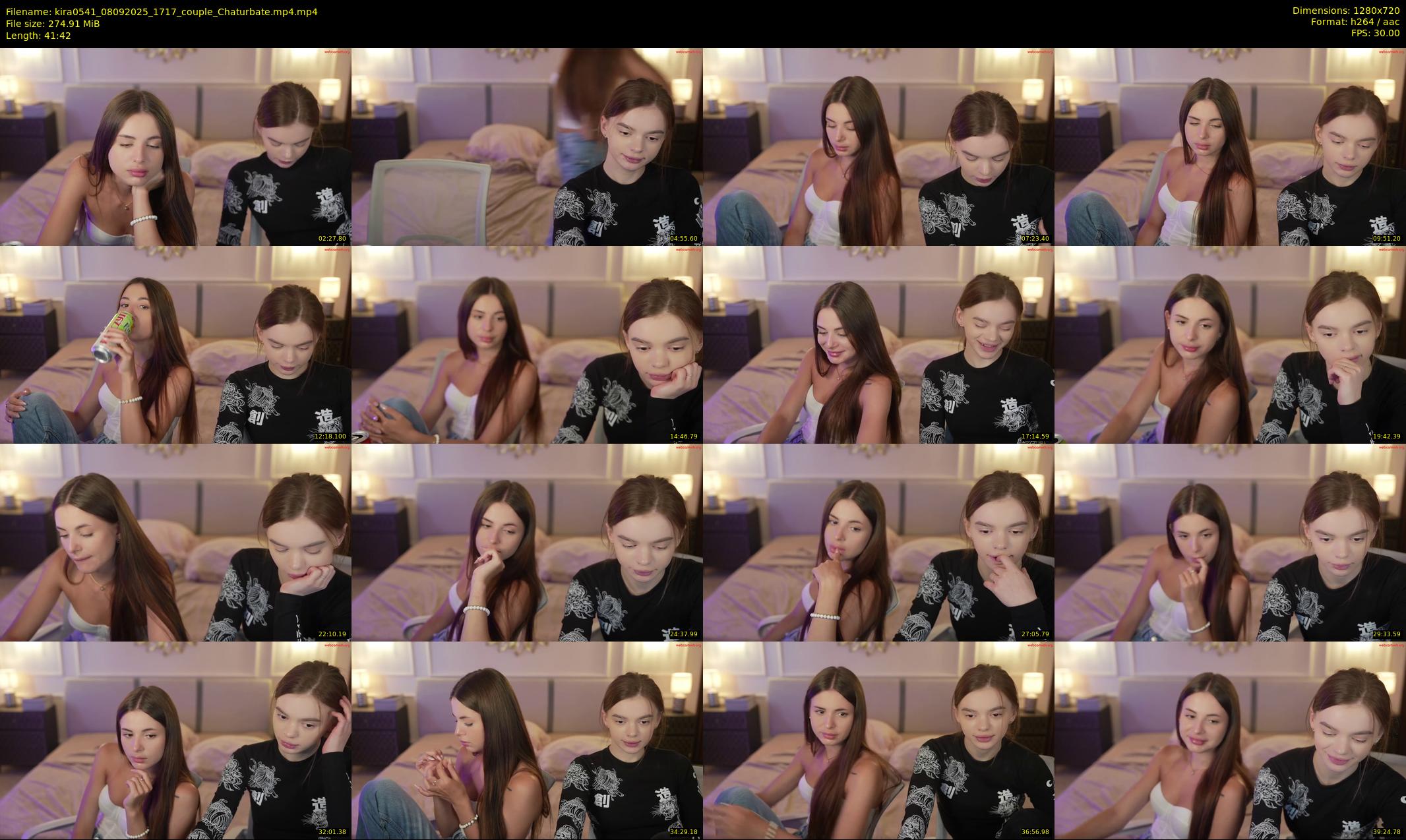 kira0541 — 42 minute Chaturbate couple cam show recording, 720p, Sep 8, 2025