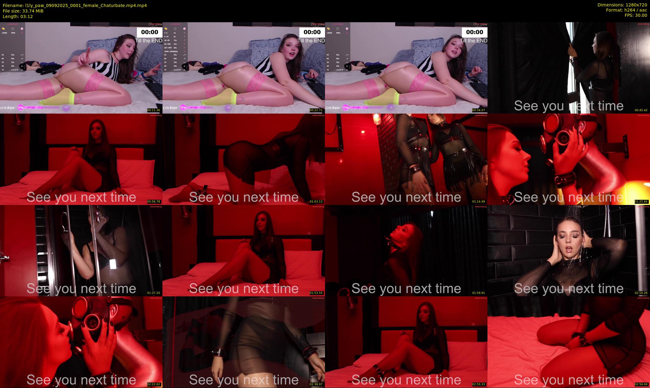 l1ly_paw — 4 minute Chaturbate female cam show recording, 720p, Sep 9, 2025