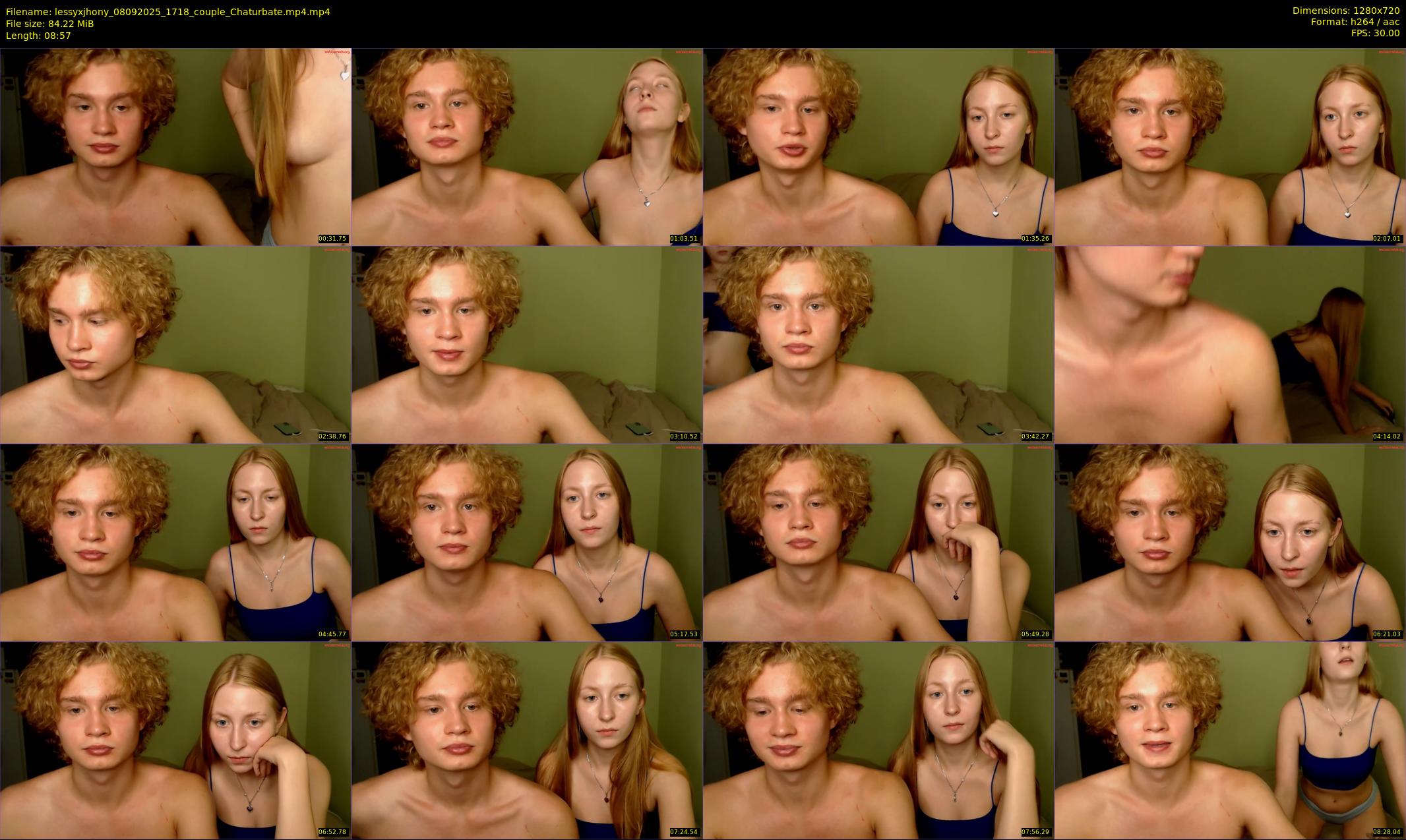 lessyxjhony — 9 minute Chaturbate couple cam show recording, 720p, Sep 8, 2025