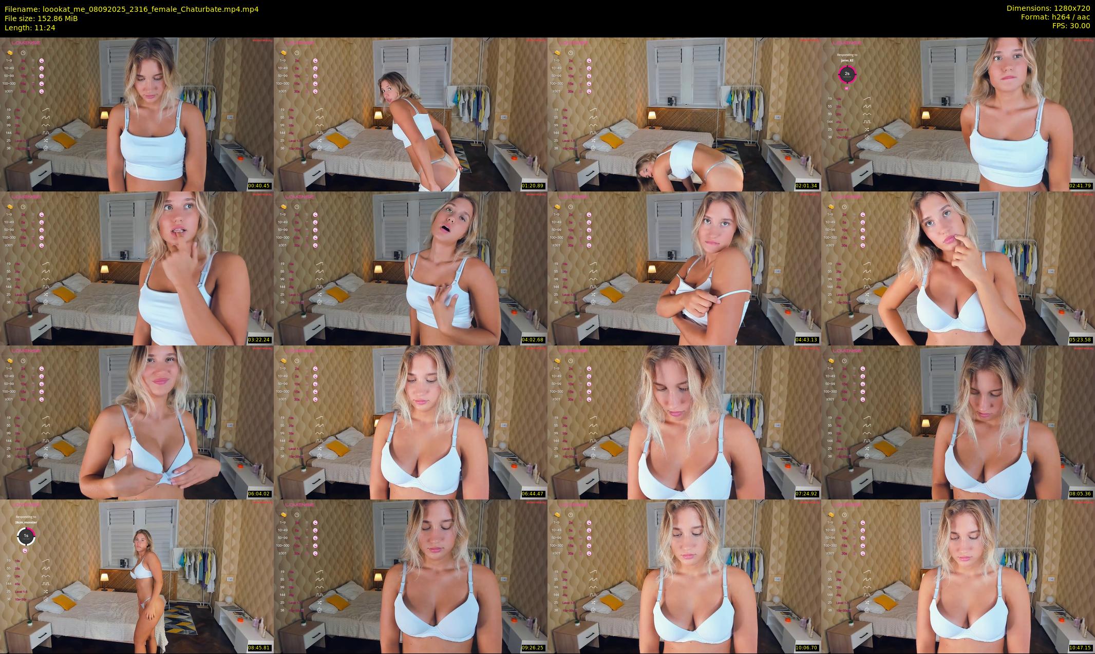 loookat_me — 12 minute Chaturbate female cam show recording, 720p, Sep 8, 2025