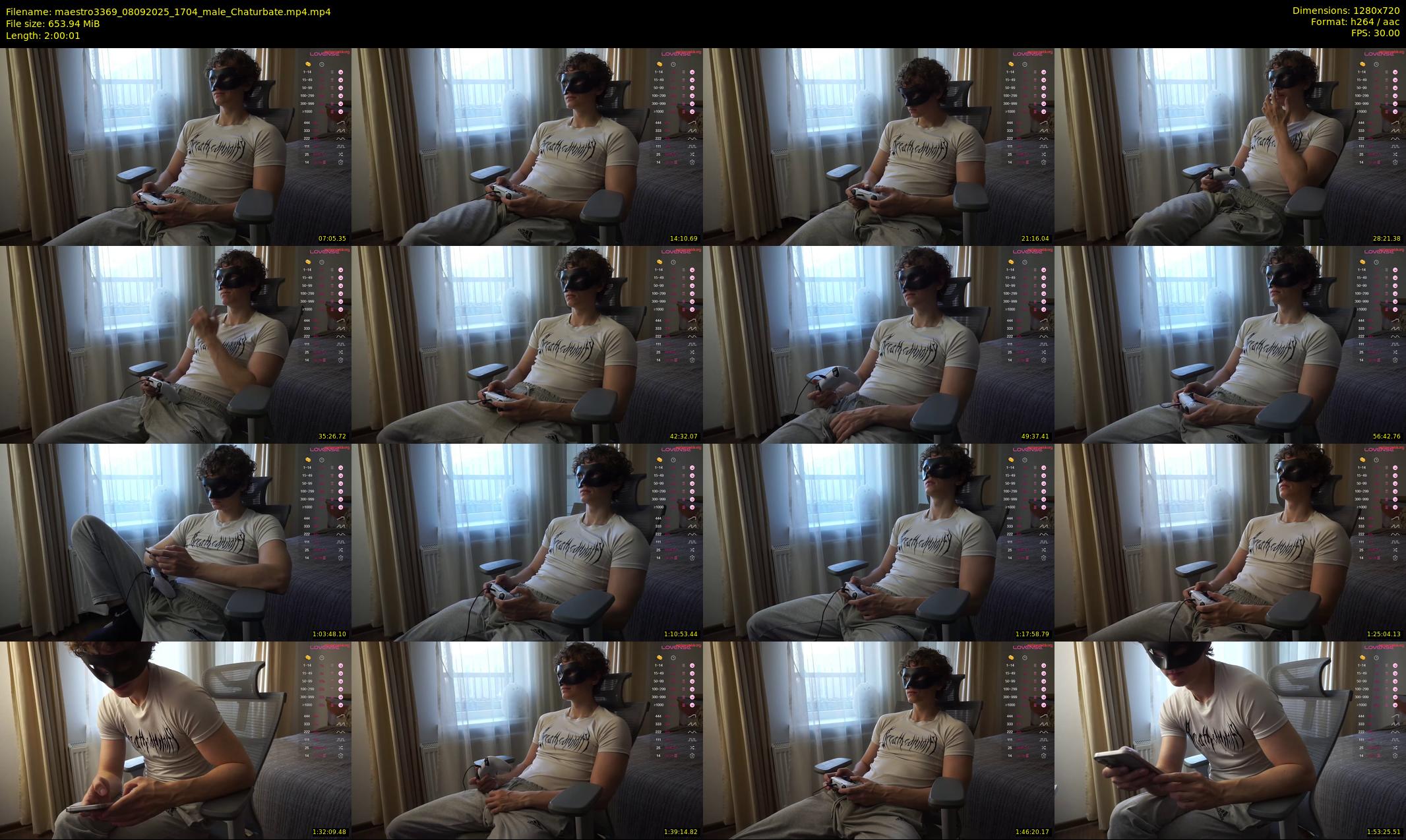 maestro3369 — 121 minute Chaturbate male cam show recording, 720p, Sep 8, 2025