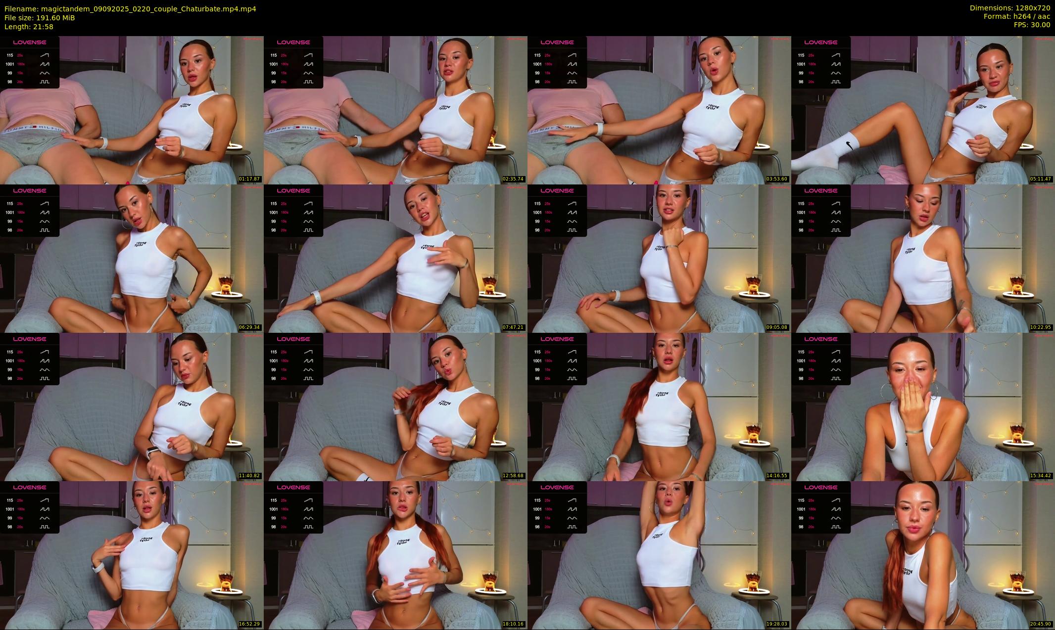 magictandem — 22 minute Chaturbate couple cam show recording, 720p, Sep 9, 2025