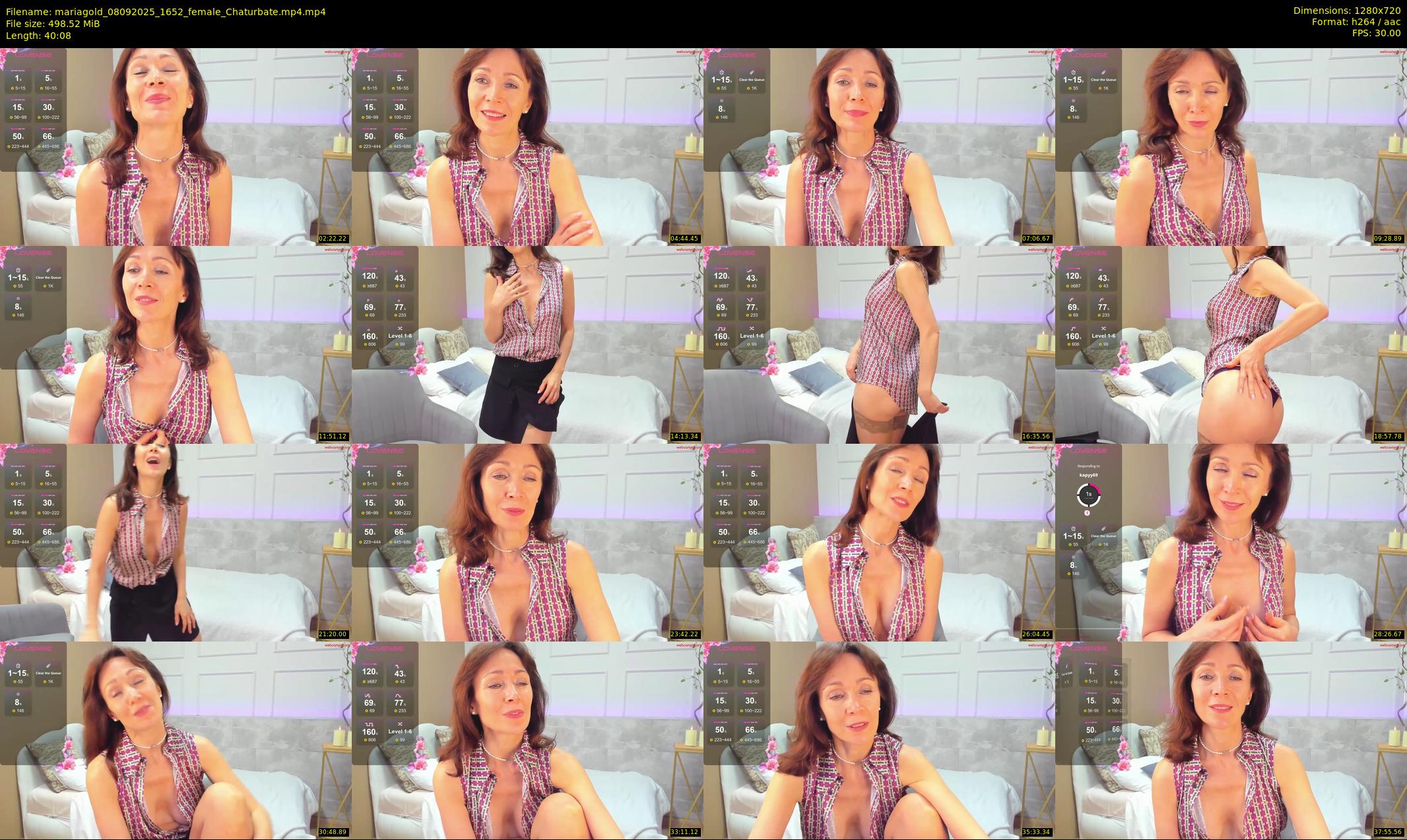 mariagold — 41 minute Chaturbate female cam show recording, 720p, Sep 8, 2025