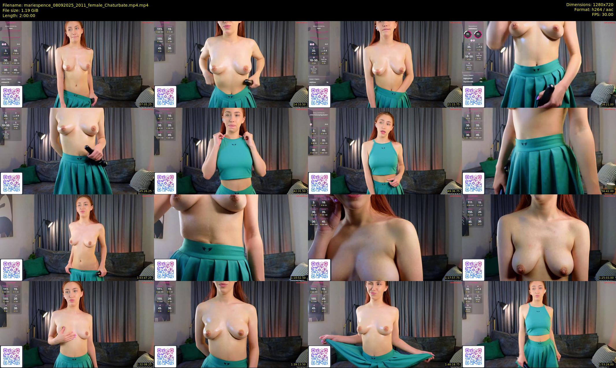 mariespence — 120 minute Chaturbate female cam show recording, 720p, Sep 8, 2025