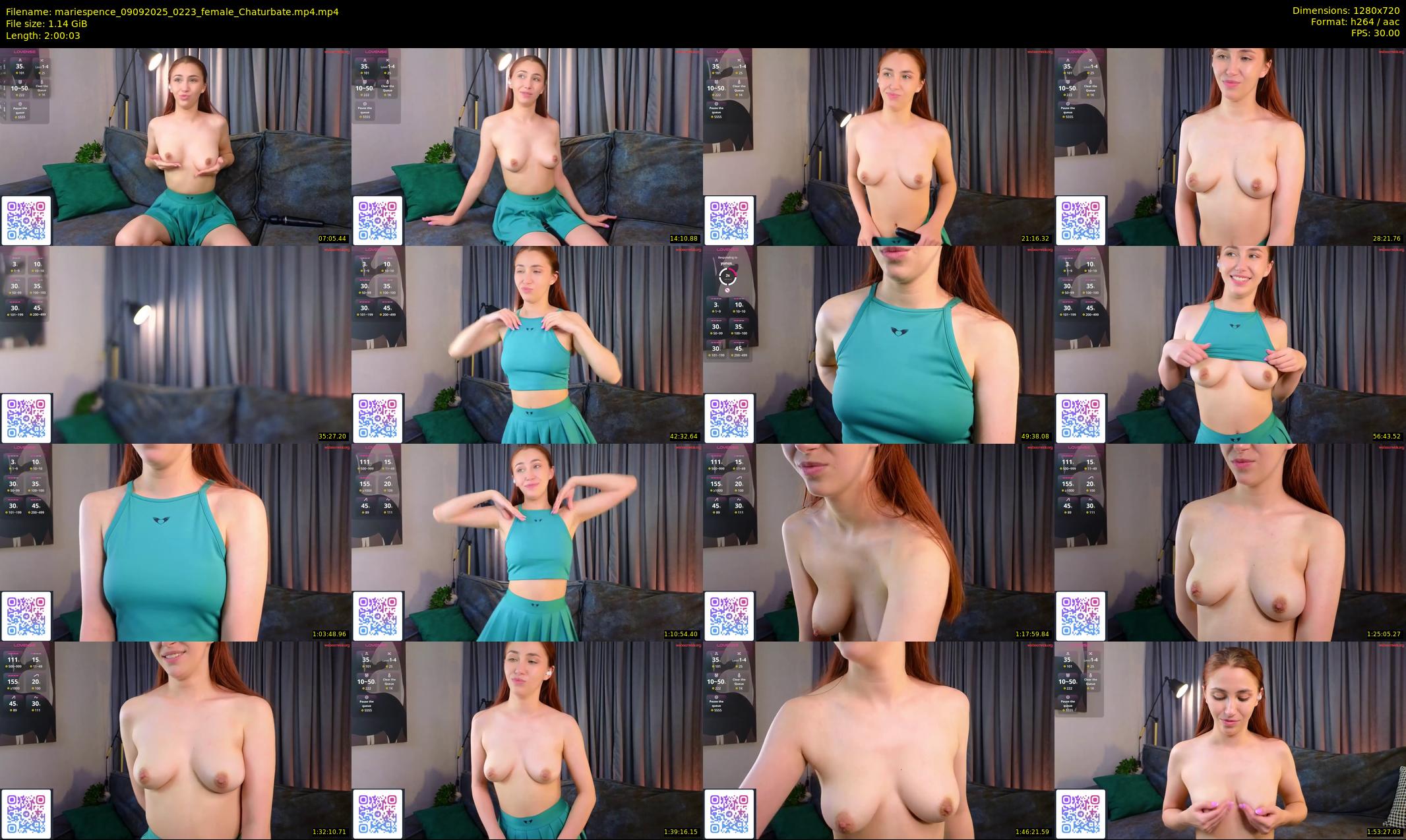 mariespence — 121 minute Chaturbate female cam show recording, 720p, Sep 9, 2025