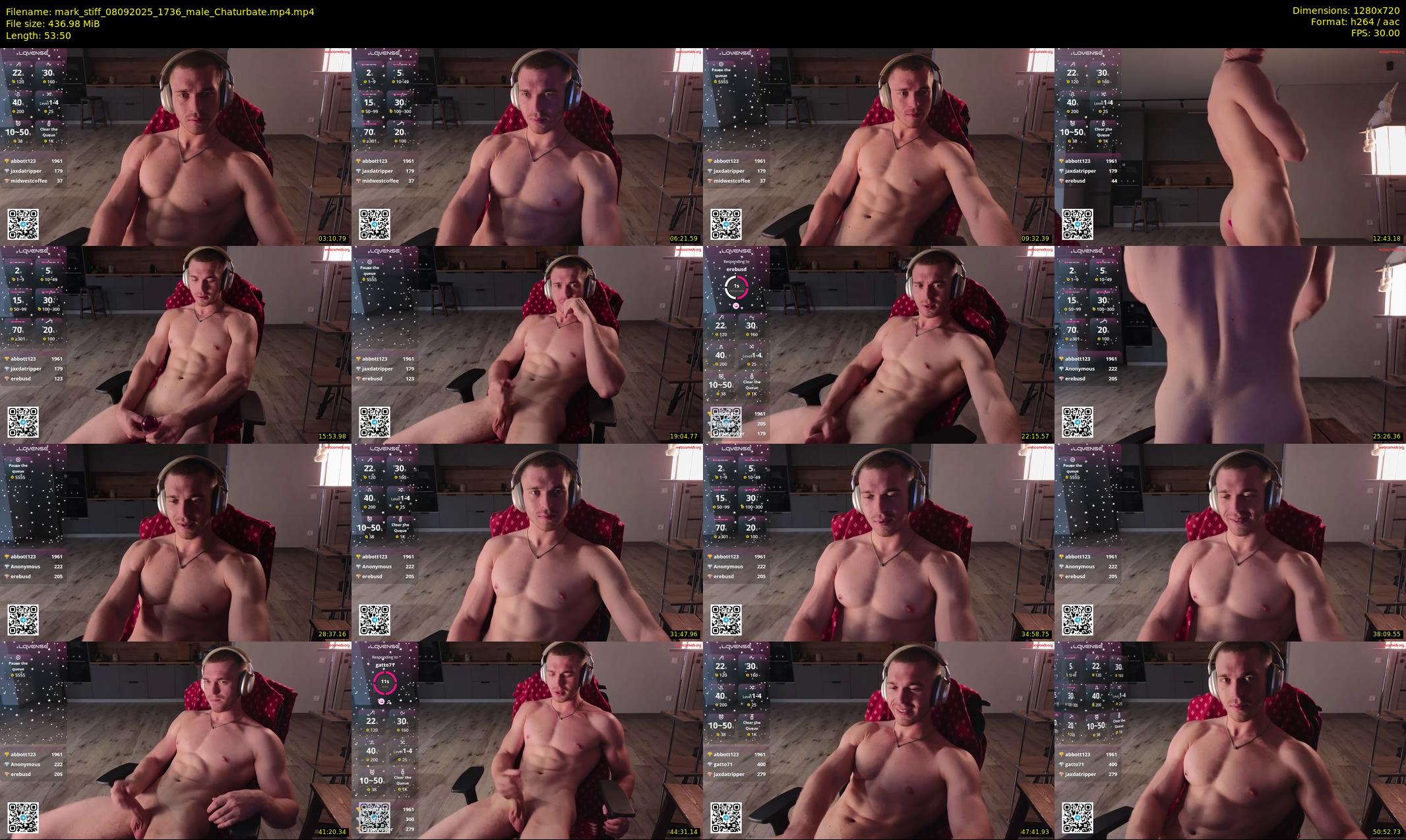 mark_stiff — 54 minute Chaturbate male cam show recording, 720p, Sep 8, 2025