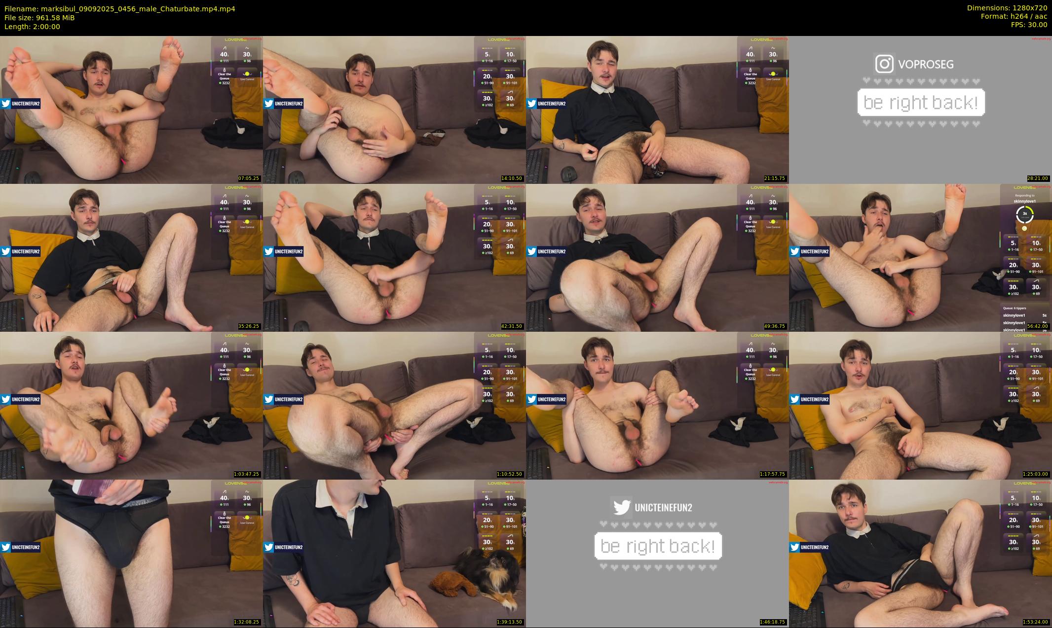 marksibul — 120 minute Chaturbate male cam show recording, 720p, Sep 9, 2025