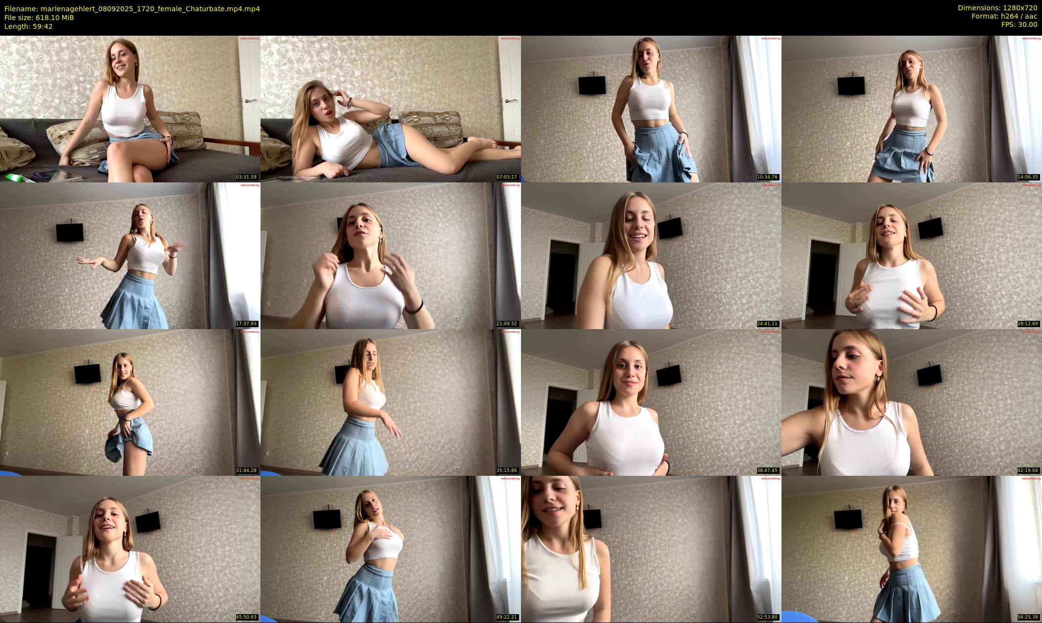 marlenagehlert — 60 minute Chaturbate female cam show recording, 720p, Sep 8, 2025