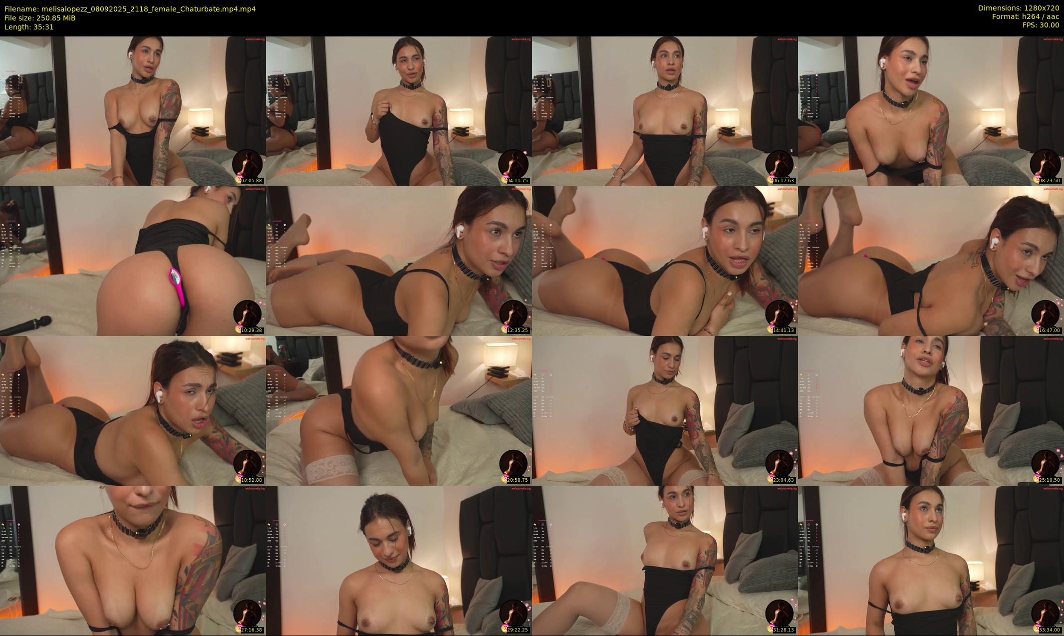 melisalopezz — 36 minute Chaturbate female cam show recording, 720p, Sep 8, 2025