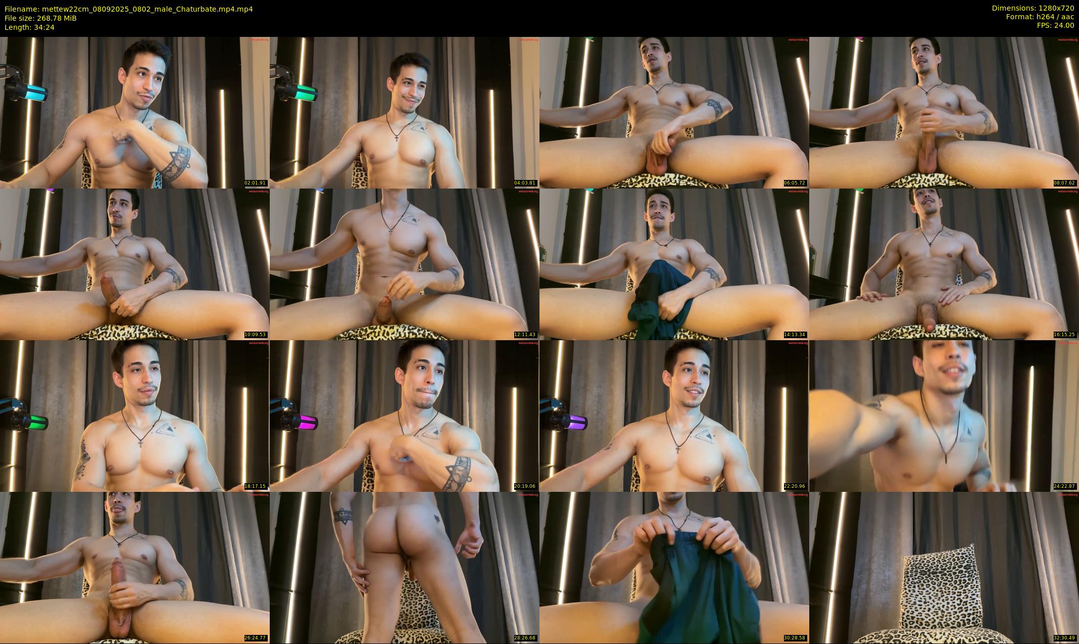 mettew22cm — 35 minute Chaturbate male cam show recording, 720p, Sep 8, 2025
