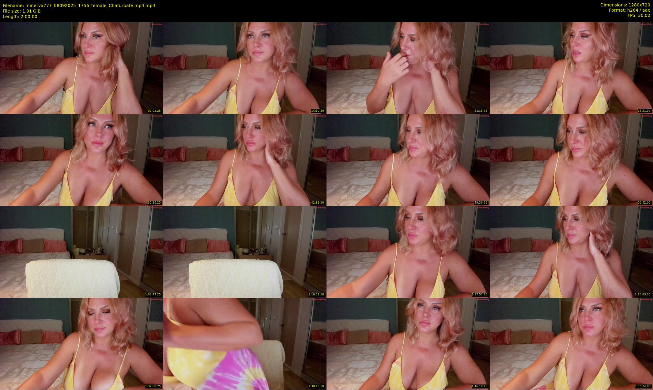 minerva777 — 120 minute Chaturbate female cam show recording, 720p, Sep 8, 2025