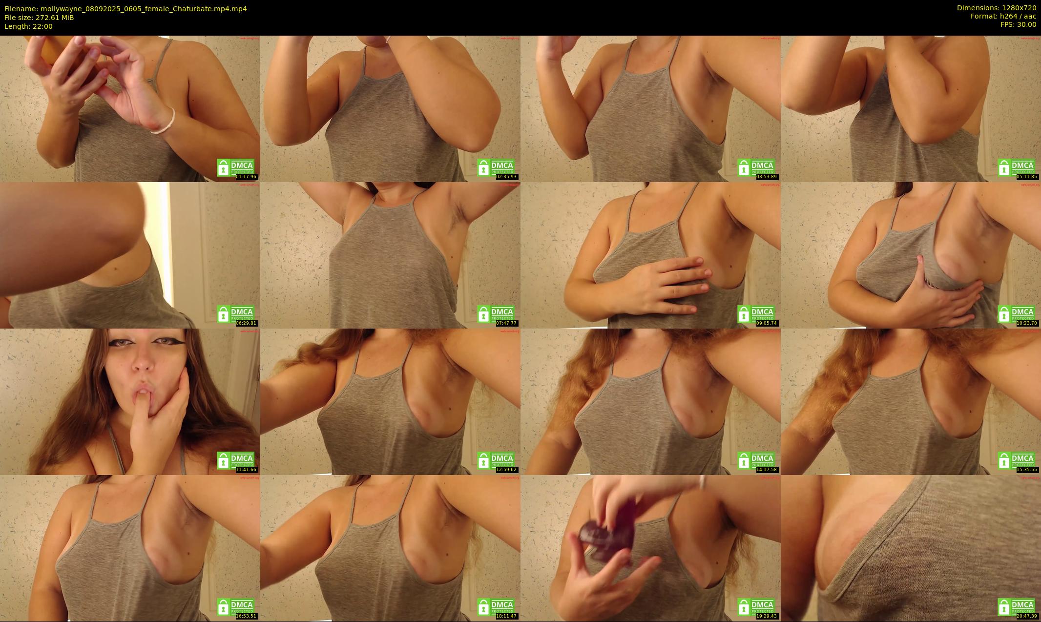mollywayne — 22 minute Chaturbate female cam show recording, 720p, Sep 8, 2025