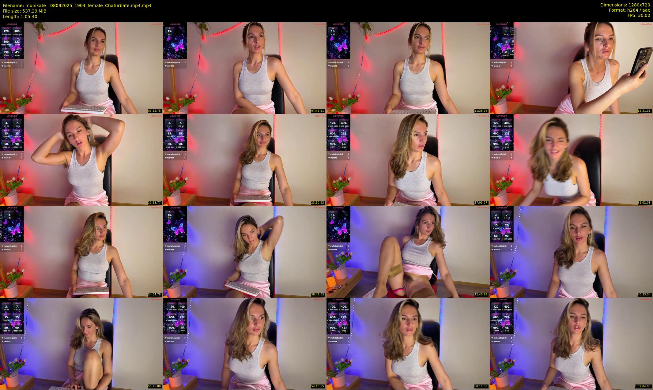 monikate_ — 66 minute Chaturbate couple cam show recording, 720p, Sep 8, 2025