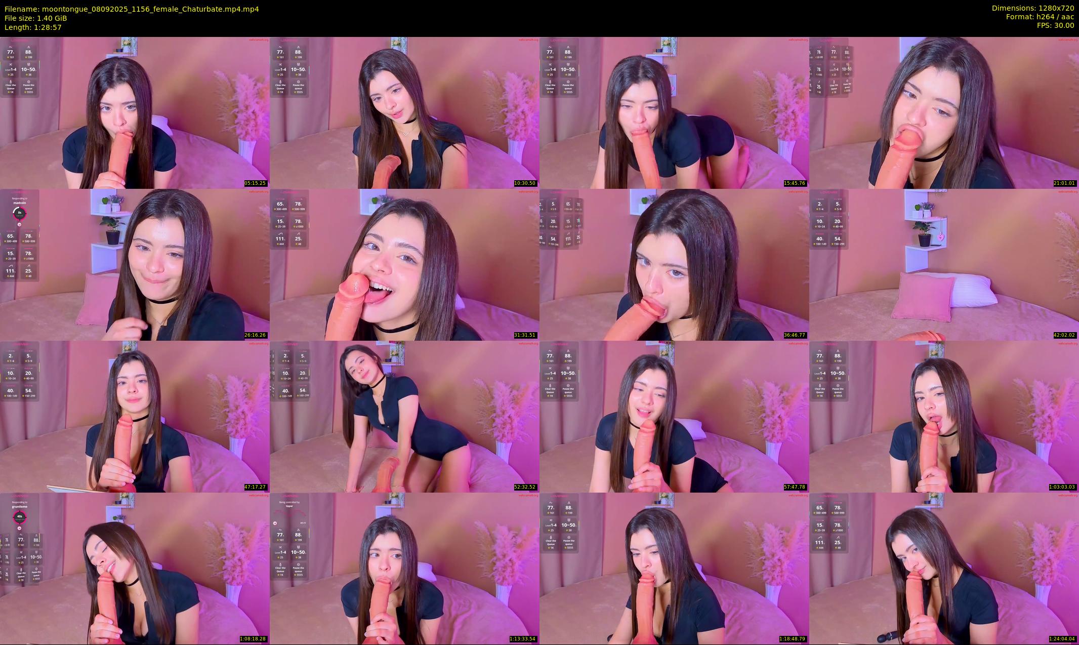 moontongue — 89 minute Chaturbate female cam show recording, 720p, Sep 8, 2025