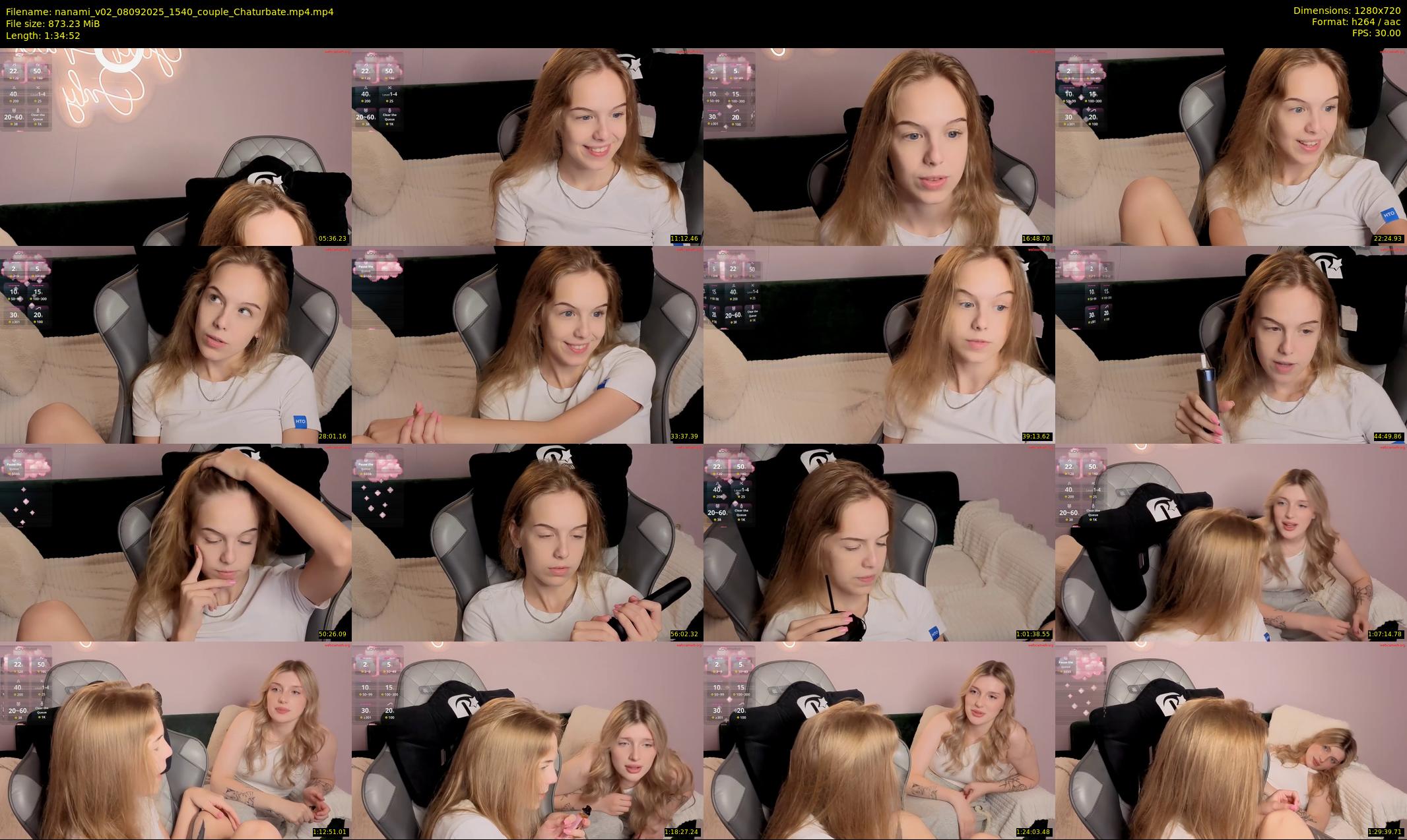 nanami_v02 — 95 minute Chaturbate couple cam show recording, 720p, Sep 8, 2025