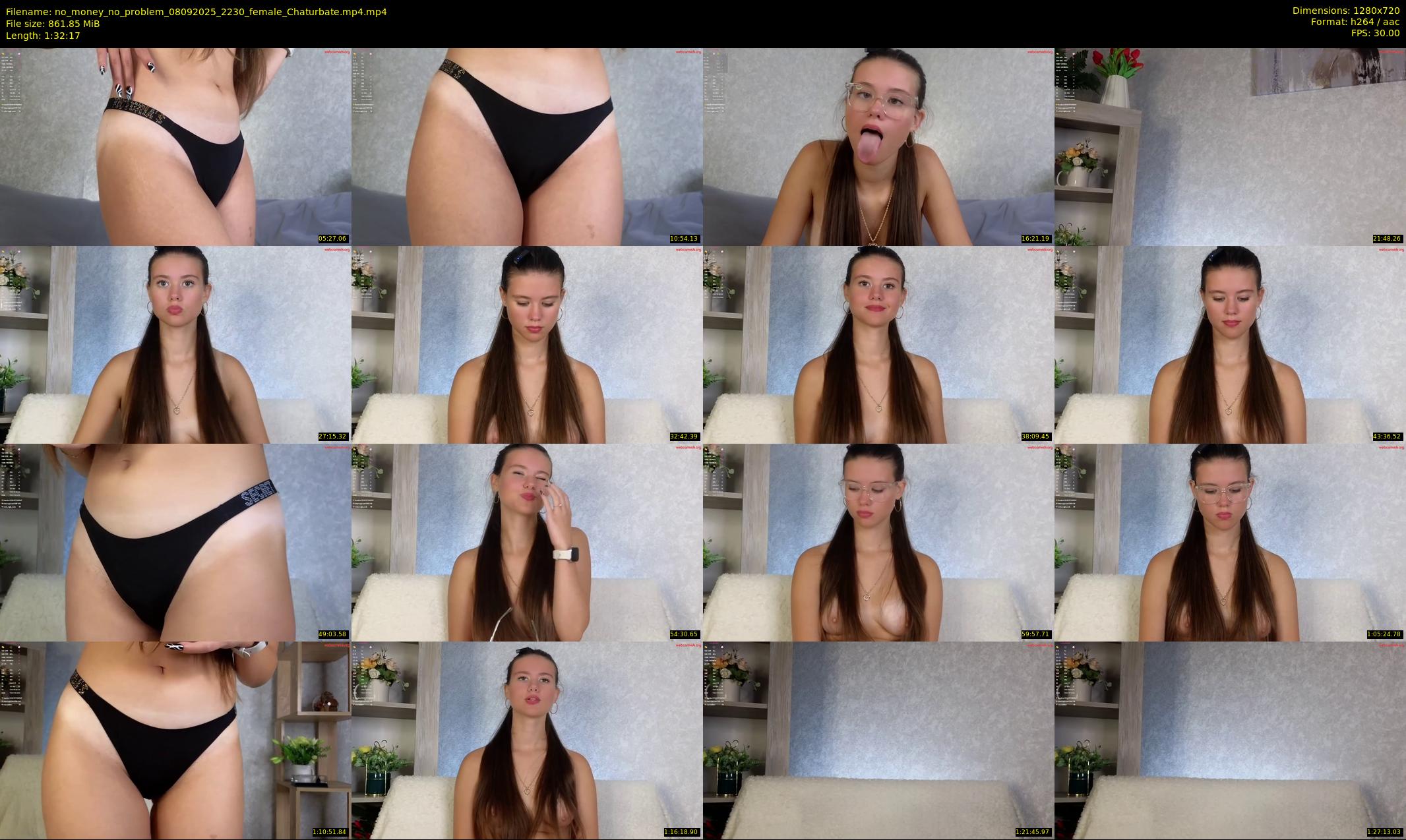 no_money_no_problem — 93 minute Chaturbate female cam show recording, 720p, Sep 8, 2025