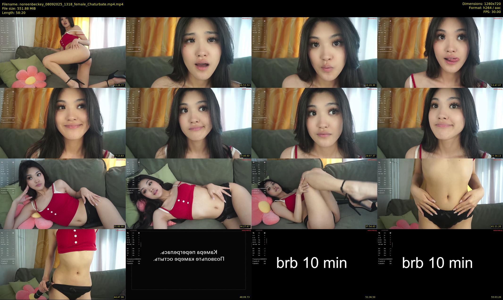 noreenbeckey — 59 minute Chaturbate female cam show recording, 720p, Sep 8, 2025