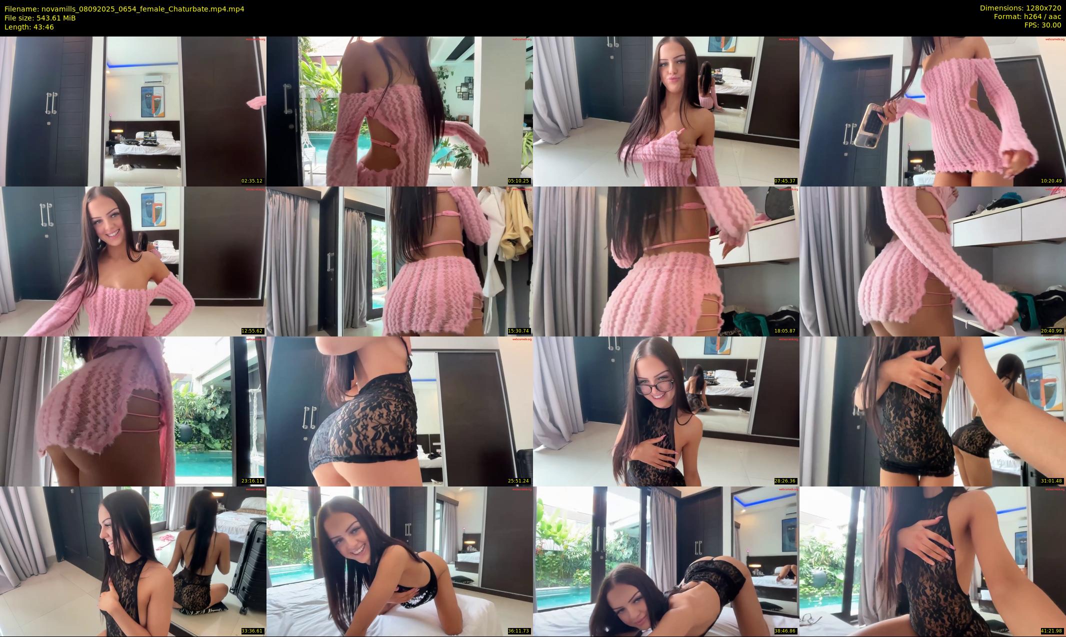 novamills — 44 minute Chaturbate female cam show recording, 720p, Sep 8, 2025