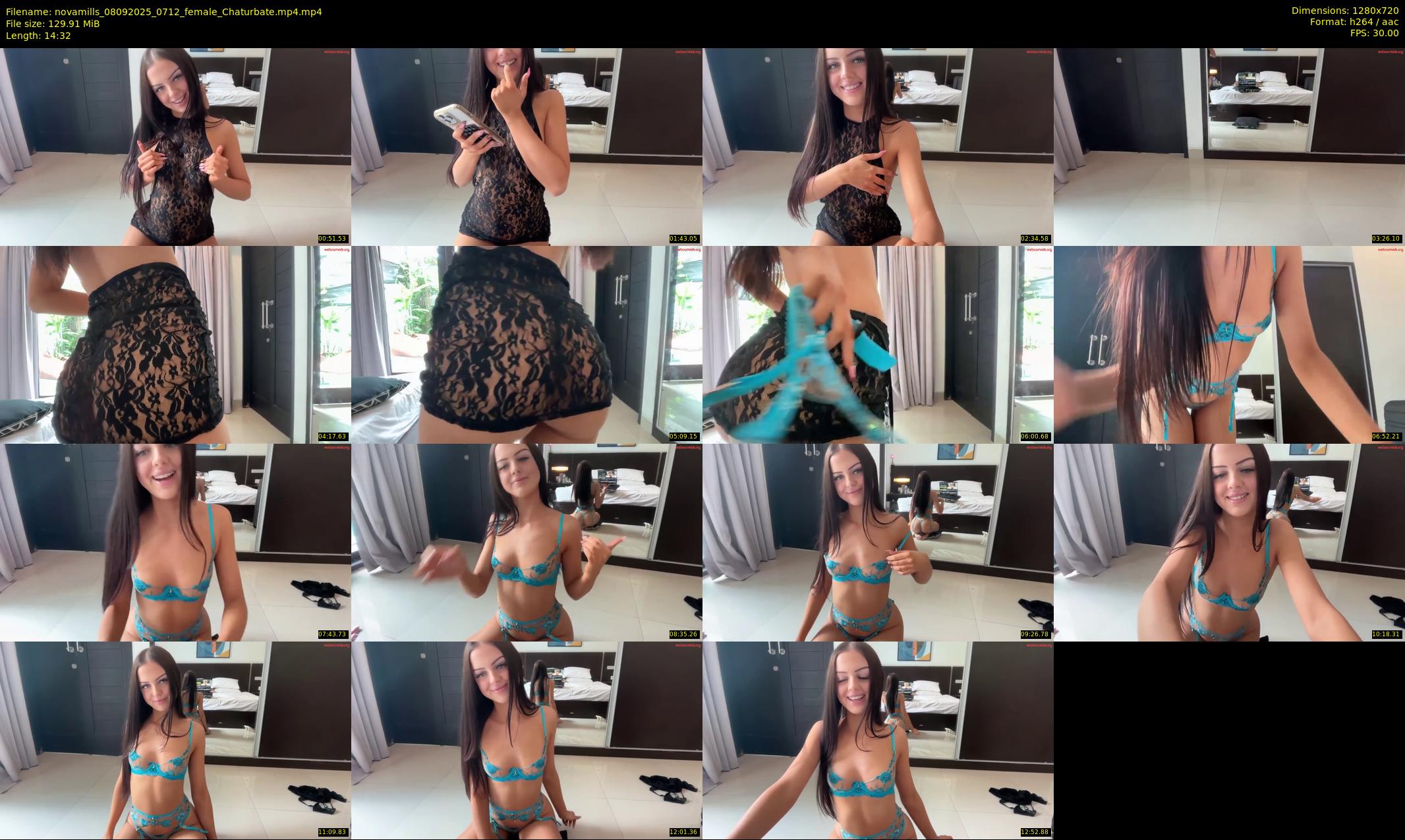 novamills — 15 minute Chaturbate female cam show recording, 720p, Sep 8, 2025