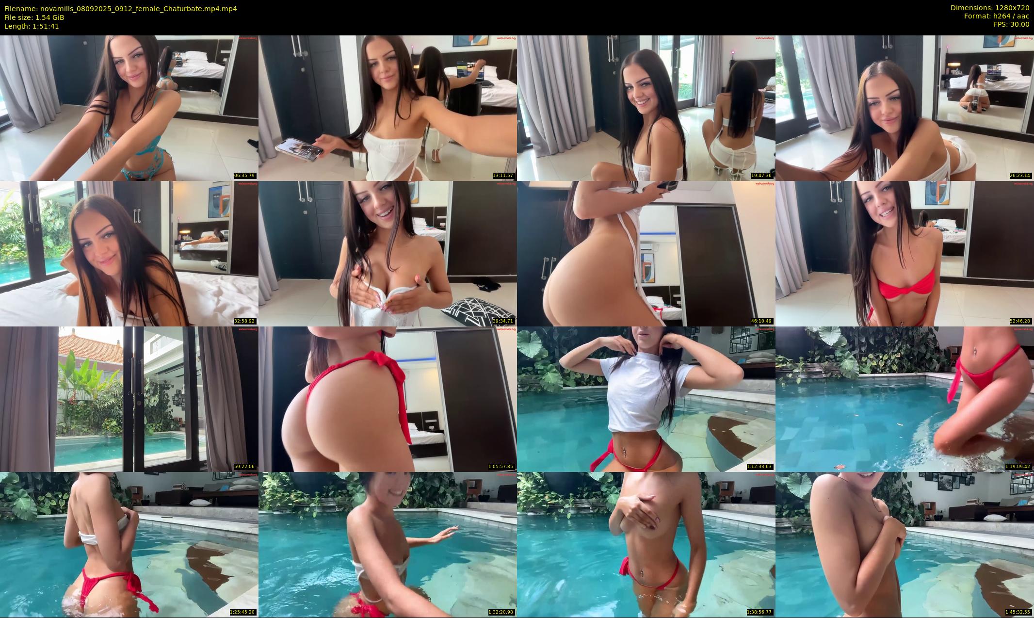 novamills — 112 minute Chaturbate female cam show recording, 720p, Sep 8, 2025