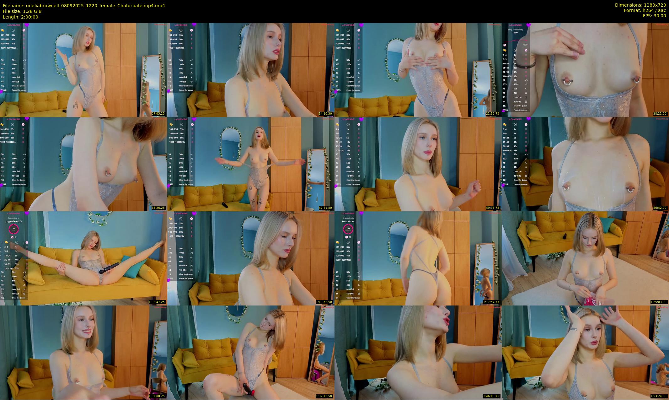odeliabrownell — 120 minute Chaturbate female cam show recording, 720p, Sep 8, 2025