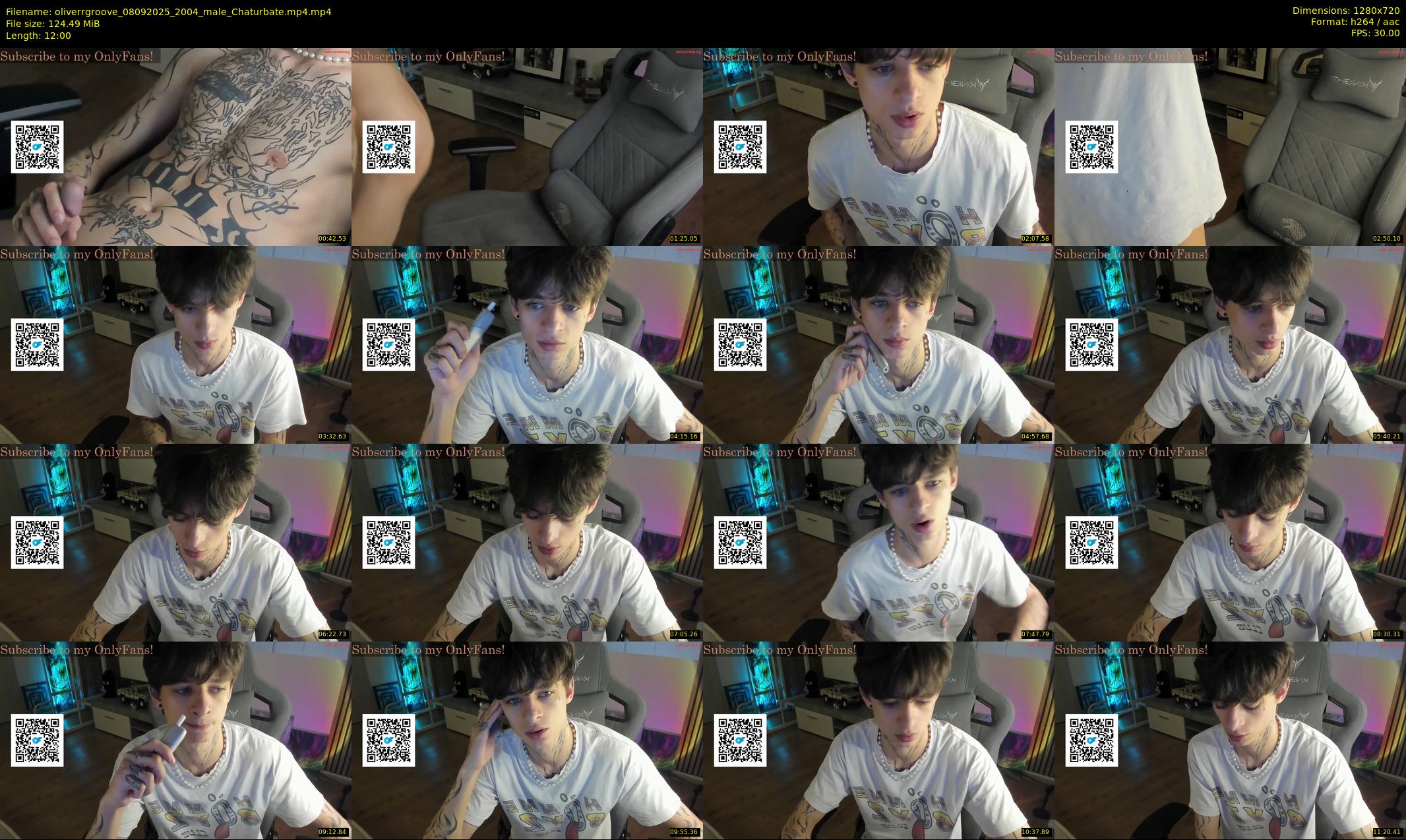 oliverrgroove — 12 minute Chaturbate male cam show recording, 720p, Sep 8, 2025