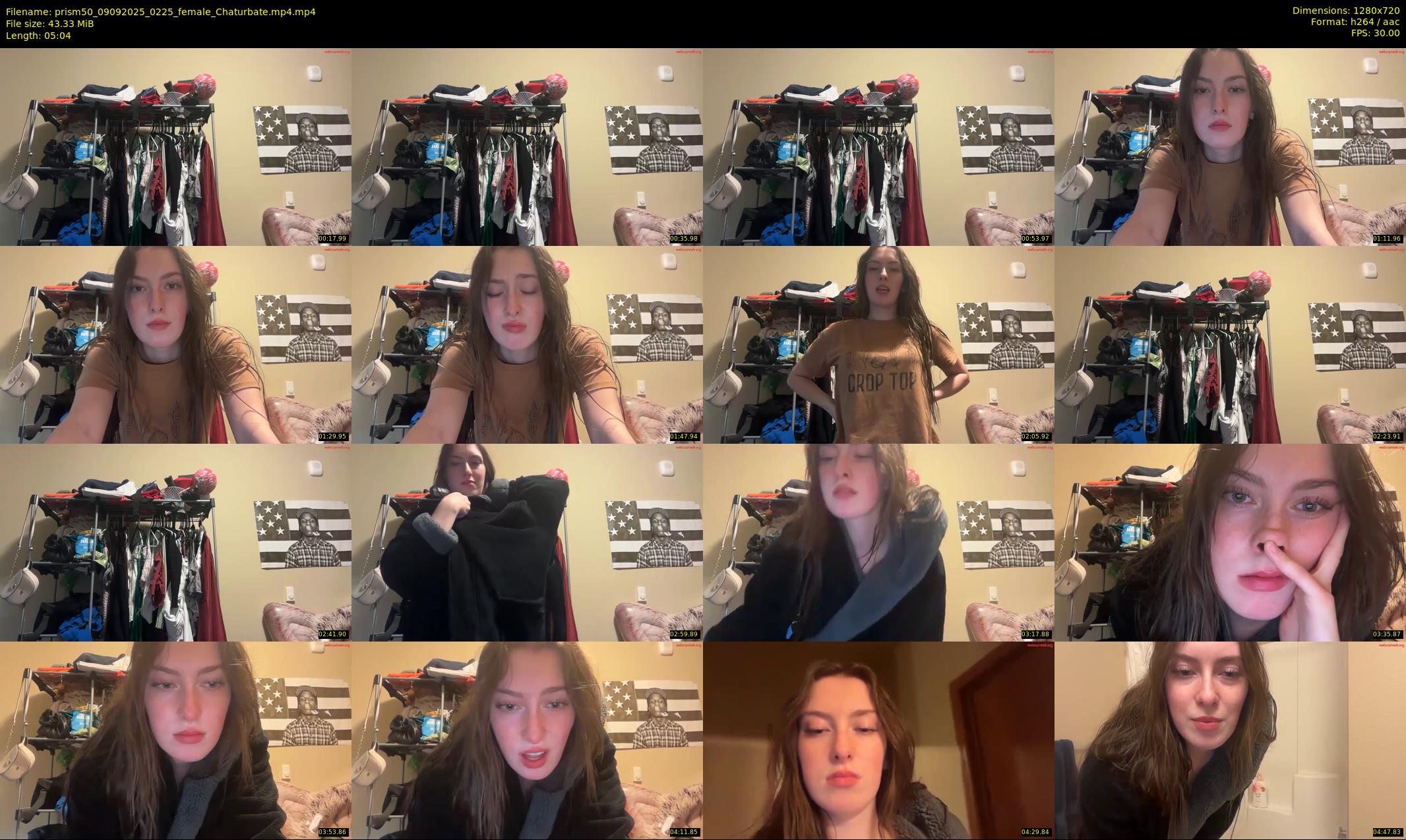 prism50 — 6 minute Chaturbate female cam show recording, 720p, Sep 9, 2025