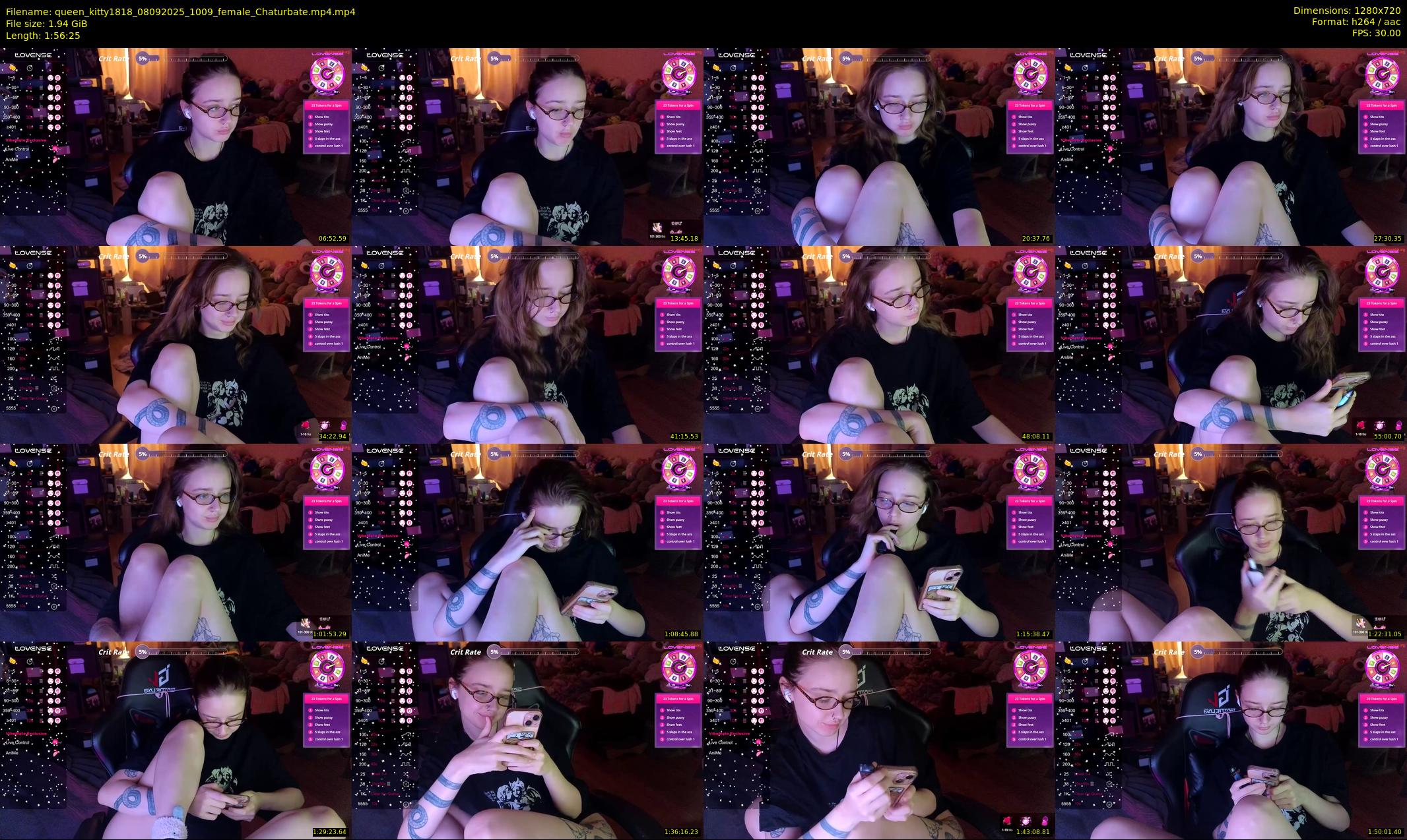 queen_kitty1818 — 117 minute Chaturbate female cam show recording, 720p, Sep 8, 2025