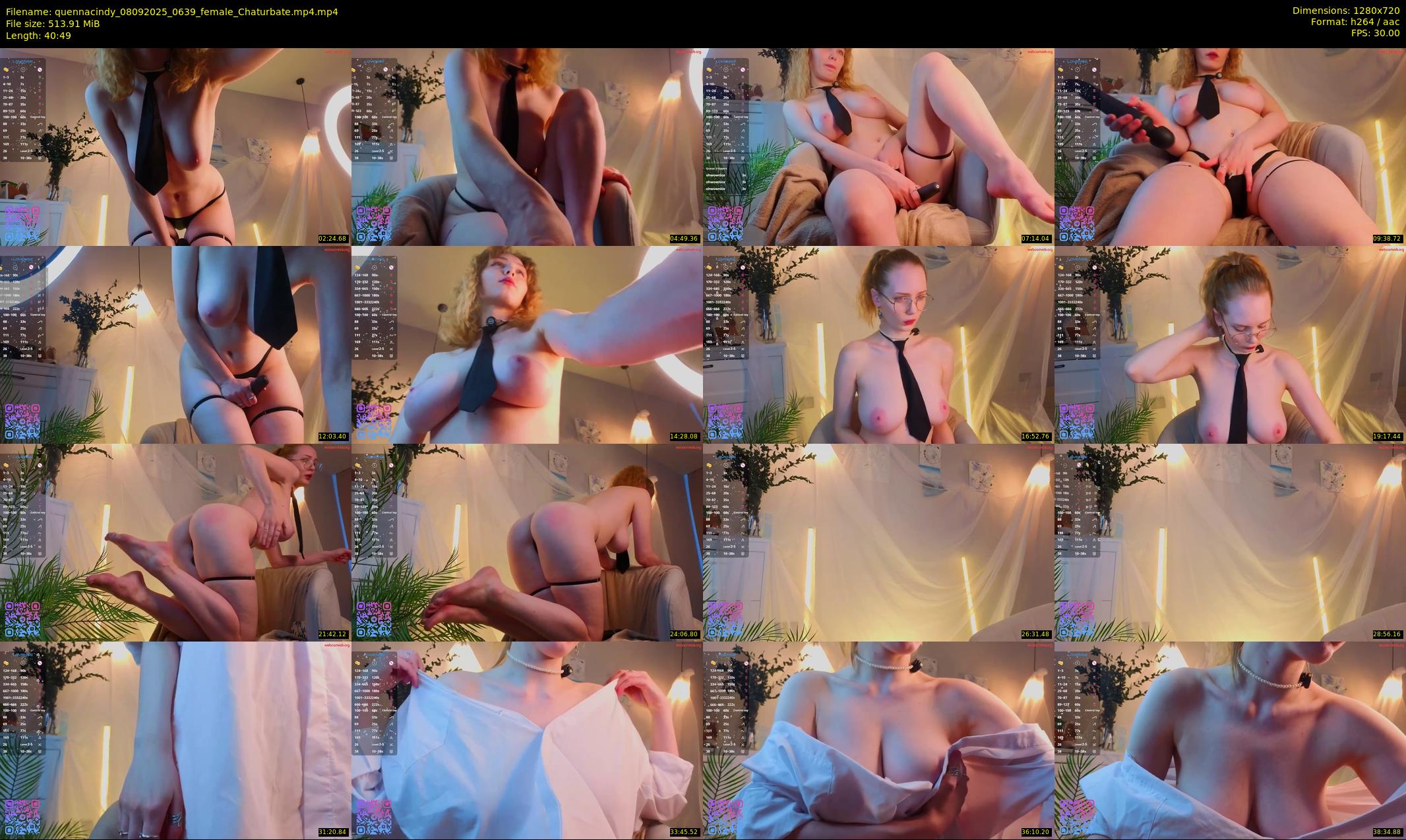 quennacindy — 41 minute Chaturbate female cam show recording, 720p, Sep 8, 2025