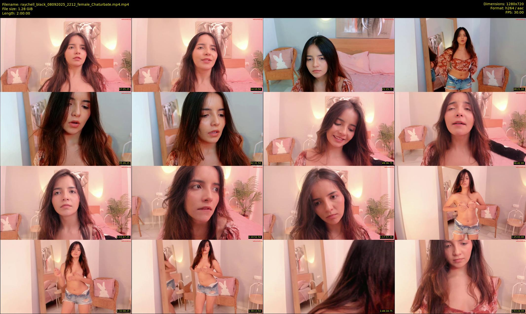 raychell_black — 120 minute Chaturbate female cam show recording, 720p, Sep 8, 2025