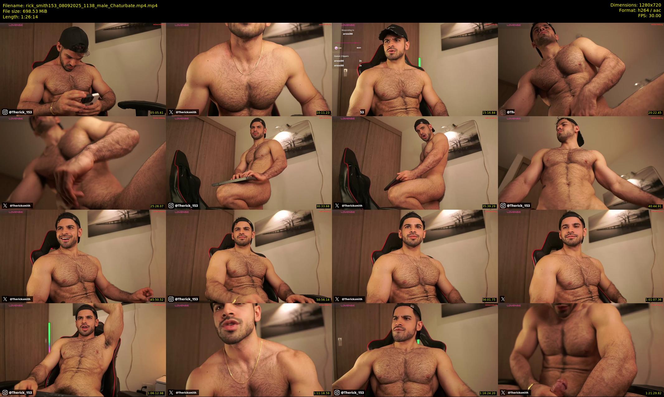 rick_smith153 — 87 minute Chaturbate male cam show recording, 720p, Sep 8, 2025