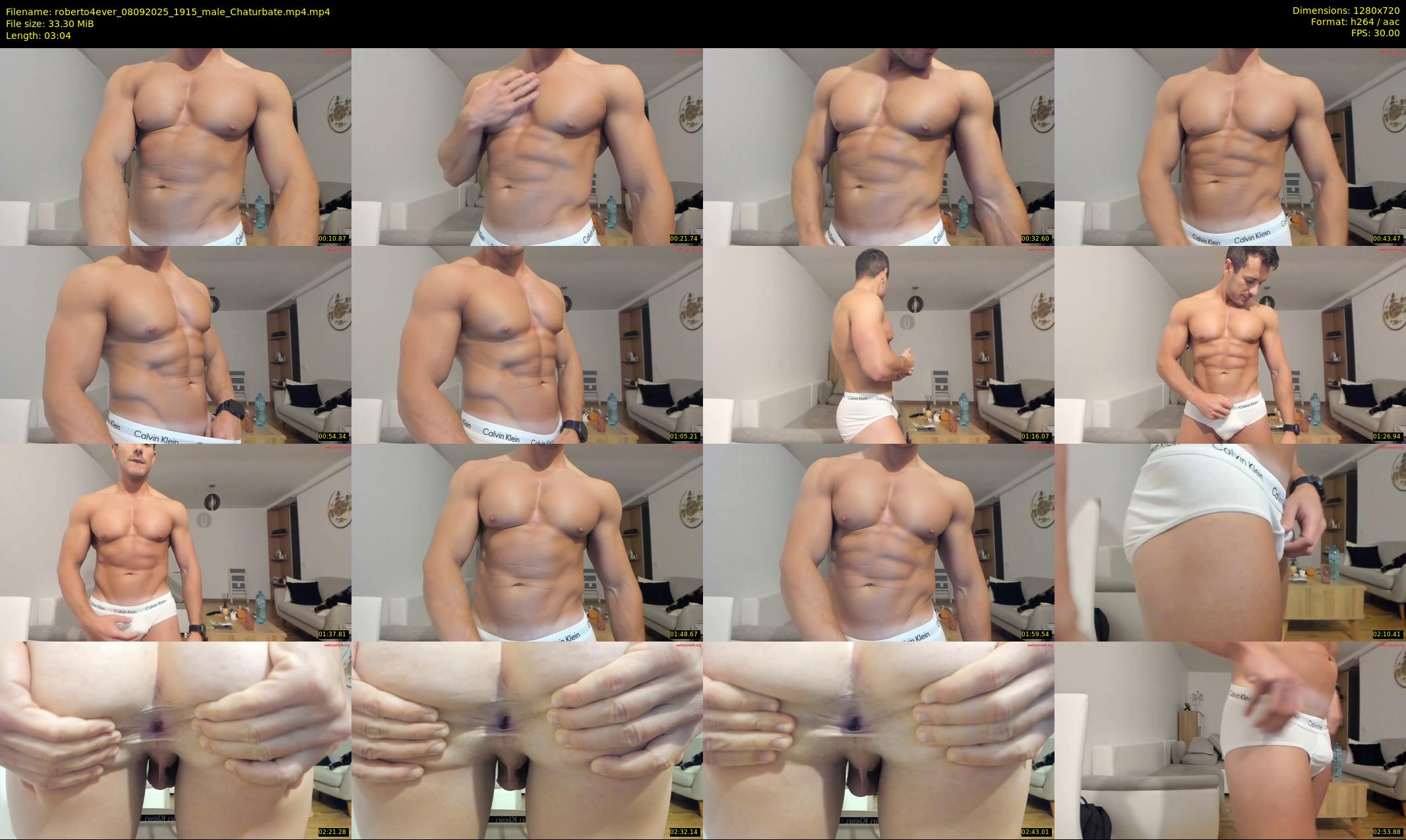roberto4ever — 4 minute Chaturbate male cam show recording, 720p, Sep 8, 2025